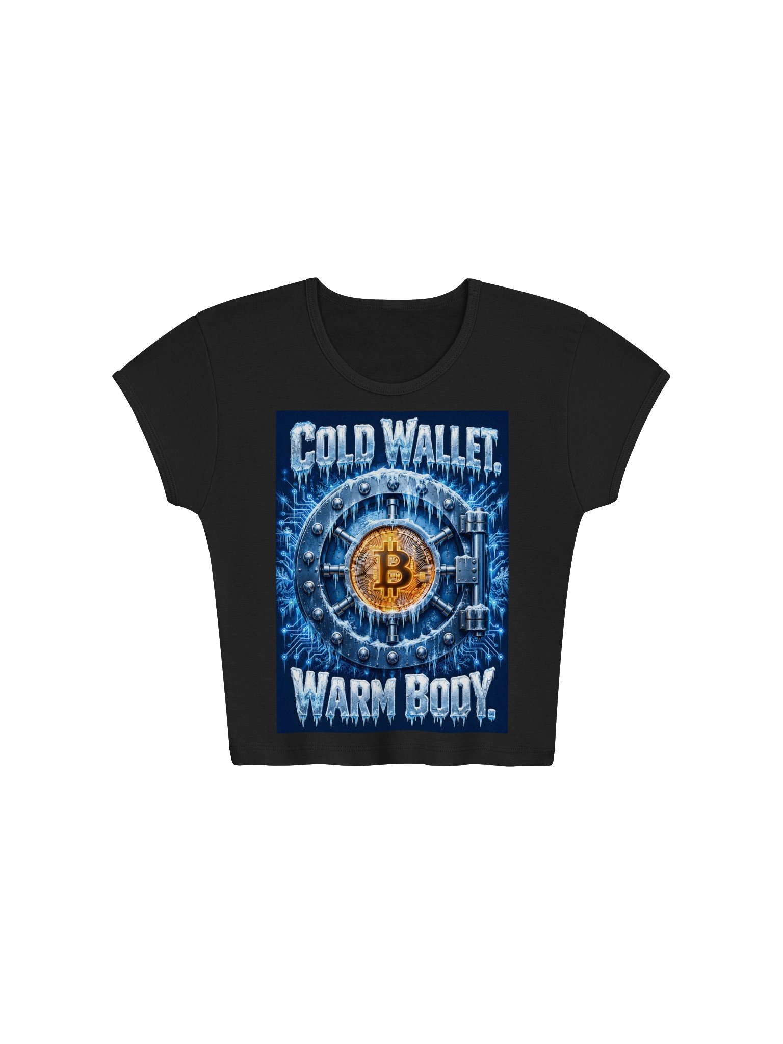 Cold Wallet Warm Body Bitcoin Mini Tee product image (1)