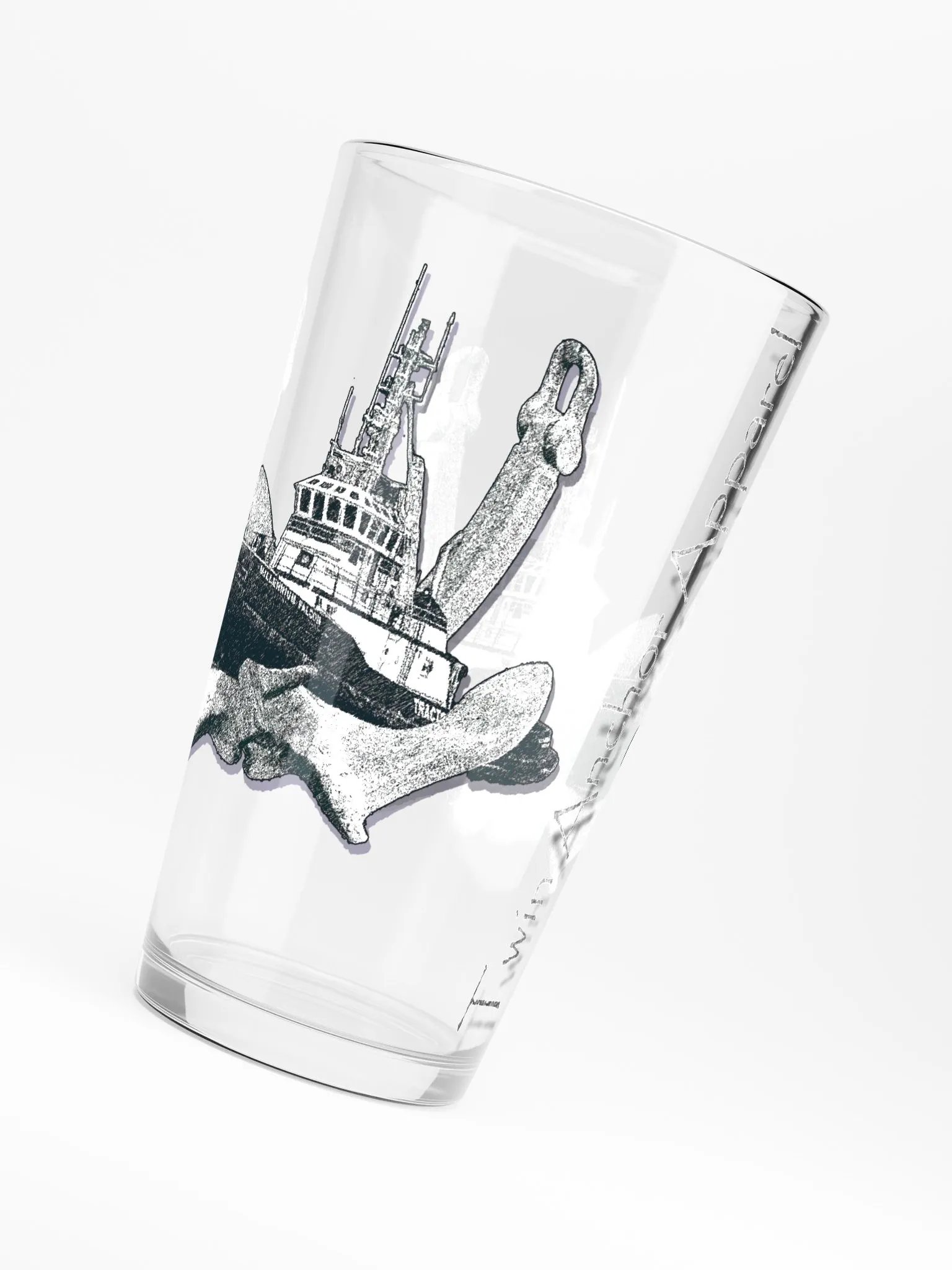 Twin Anchor Marco tug 16oz Pint Glass product image (6)