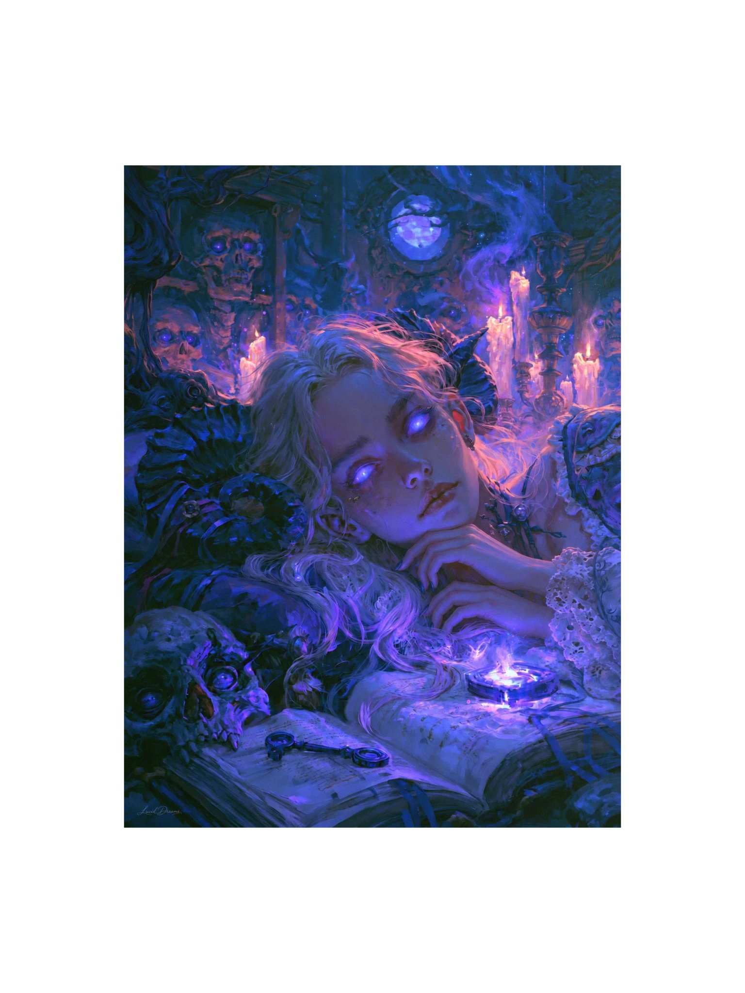 Haunted Doll Art Print — Moonlit Haunted Doll product image (5)