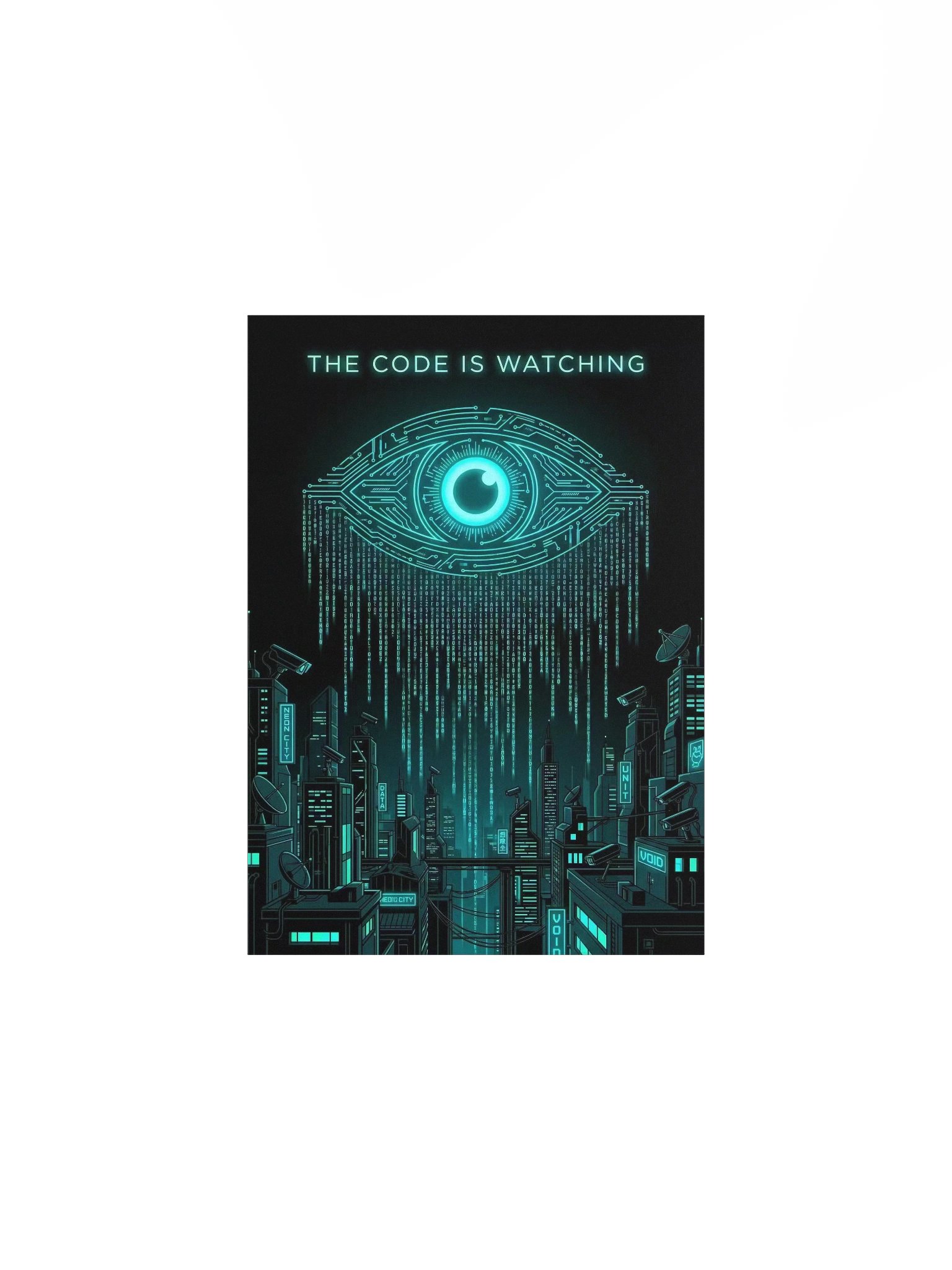 The Code Is Watching Poster product image (1)