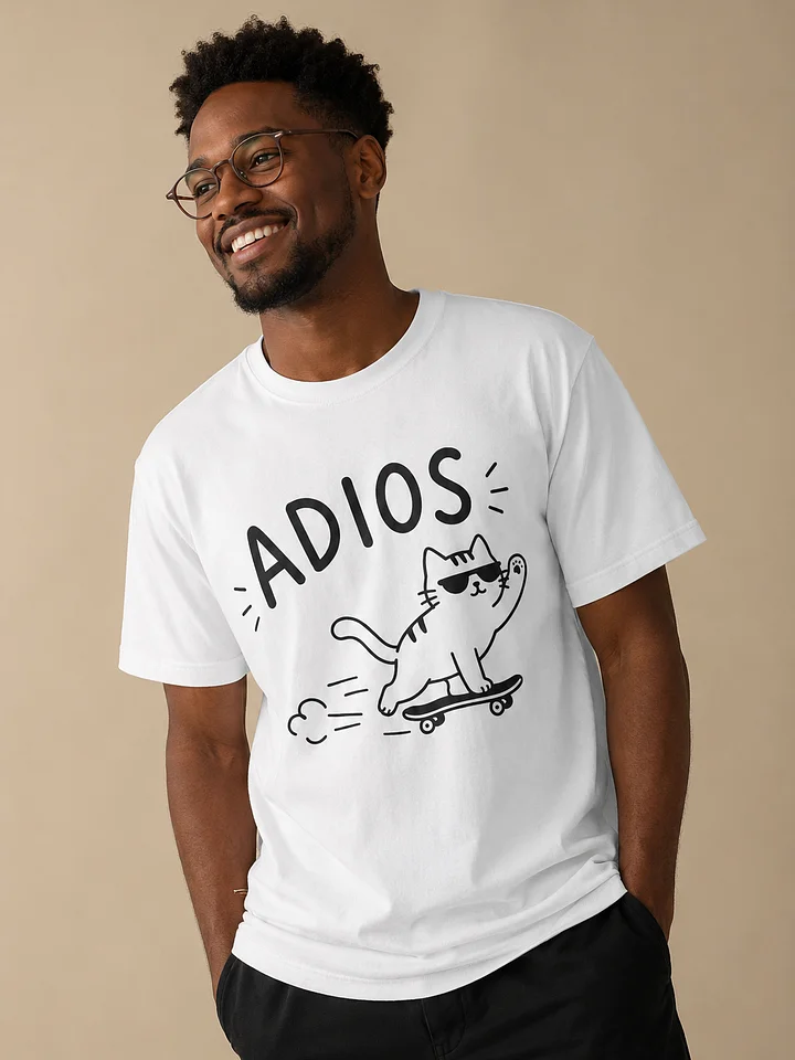 Adios Skater Cat T-Shirt product image (1)