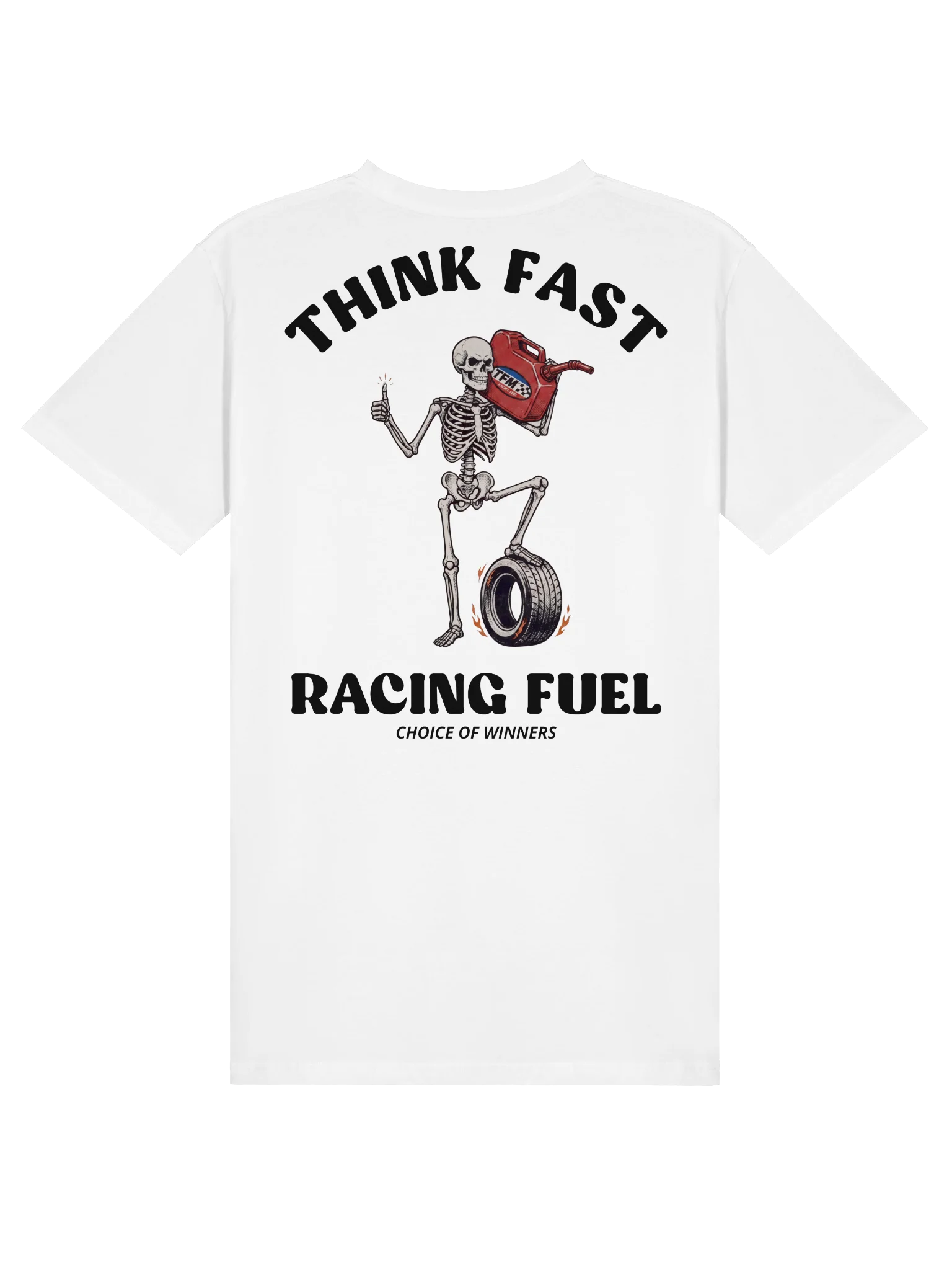 Think Fast Racing Fuel Tee - White product image (2)