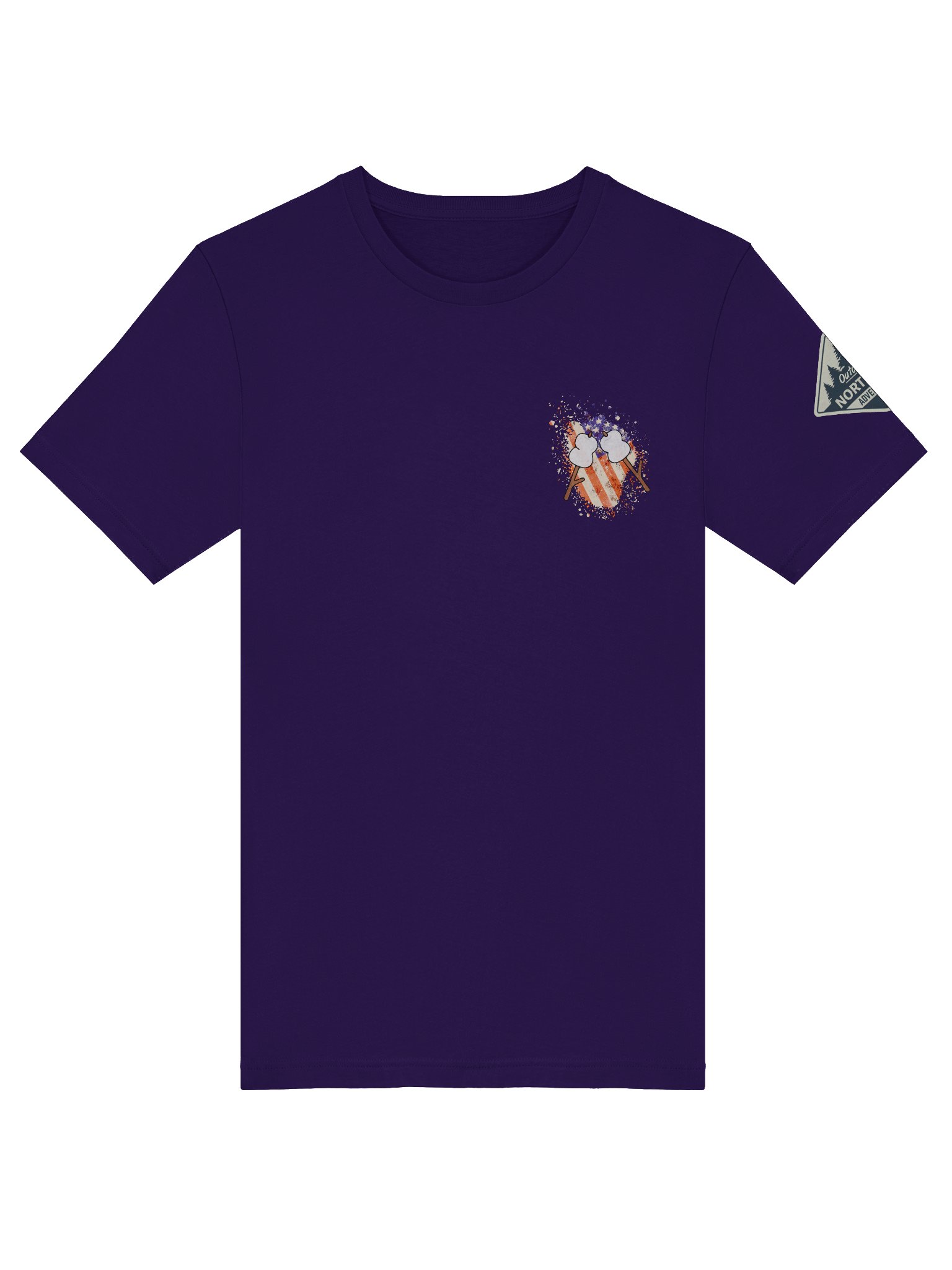 Stars, Stripes & Campfire Nights – Patriotic Northwoods T-Shirt product image (5)