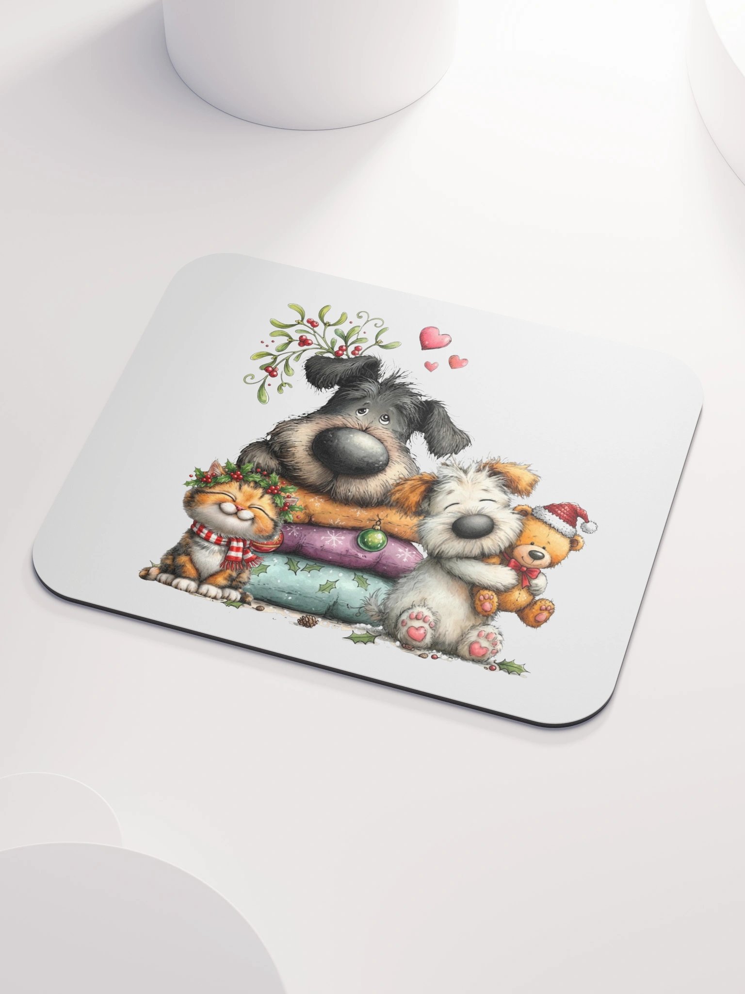 Christmas Pets & Teddy Mouse Pad product image (3)
