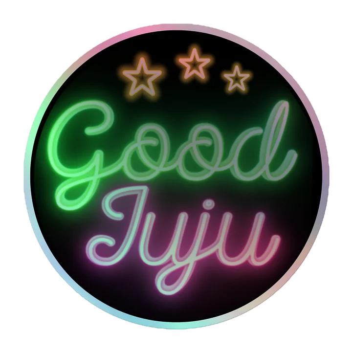 Holographic Neon Good Juju Sticker product image (1)