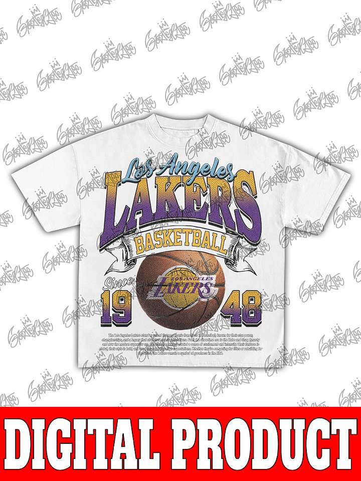 Los Angeles Lakers 1948 Vintage Commemorative Bootleg Design product image (2)