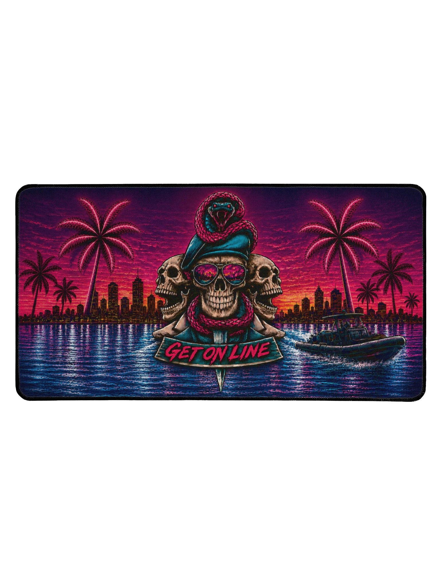 GET ON LINE – Miami Nights Desk Mat product image (1)