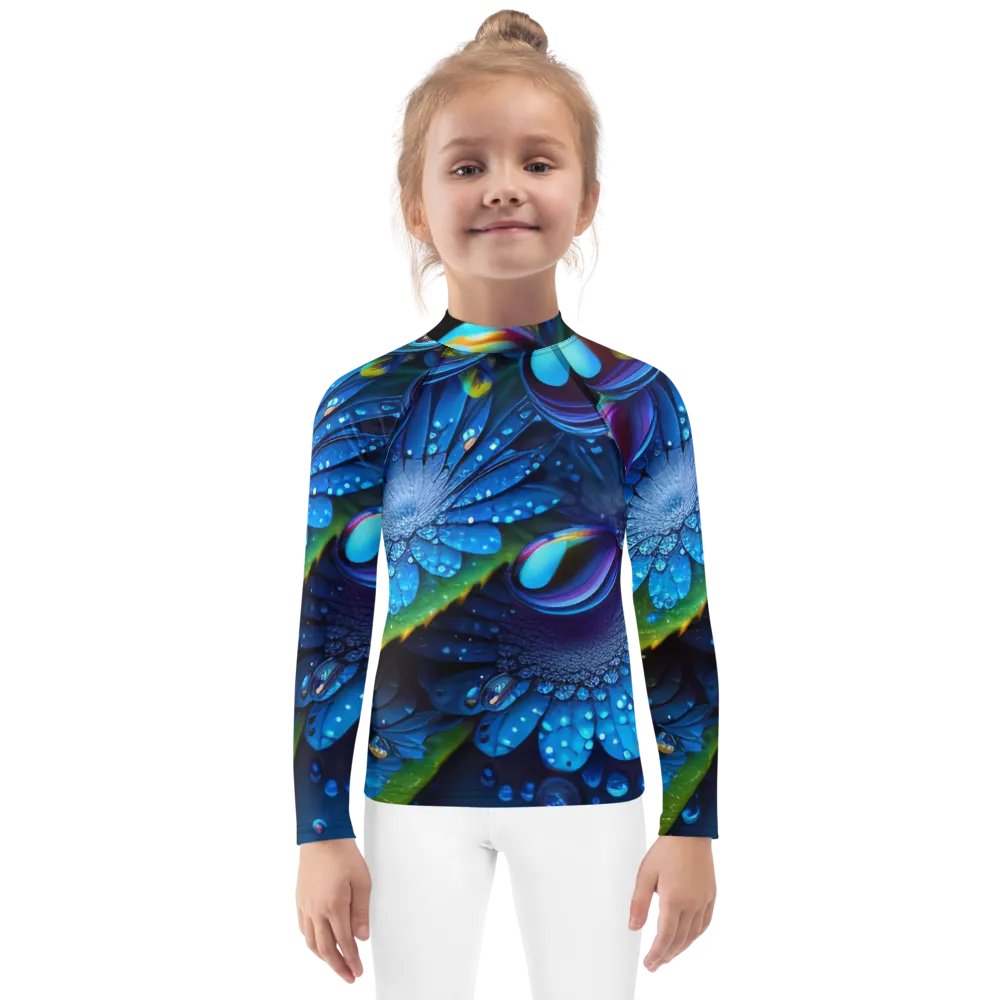 Kawaiikitten Exclusive Premium DewDrop Surfing Ocean Rash Guard Full Sleeved T-Shirt product image (7)