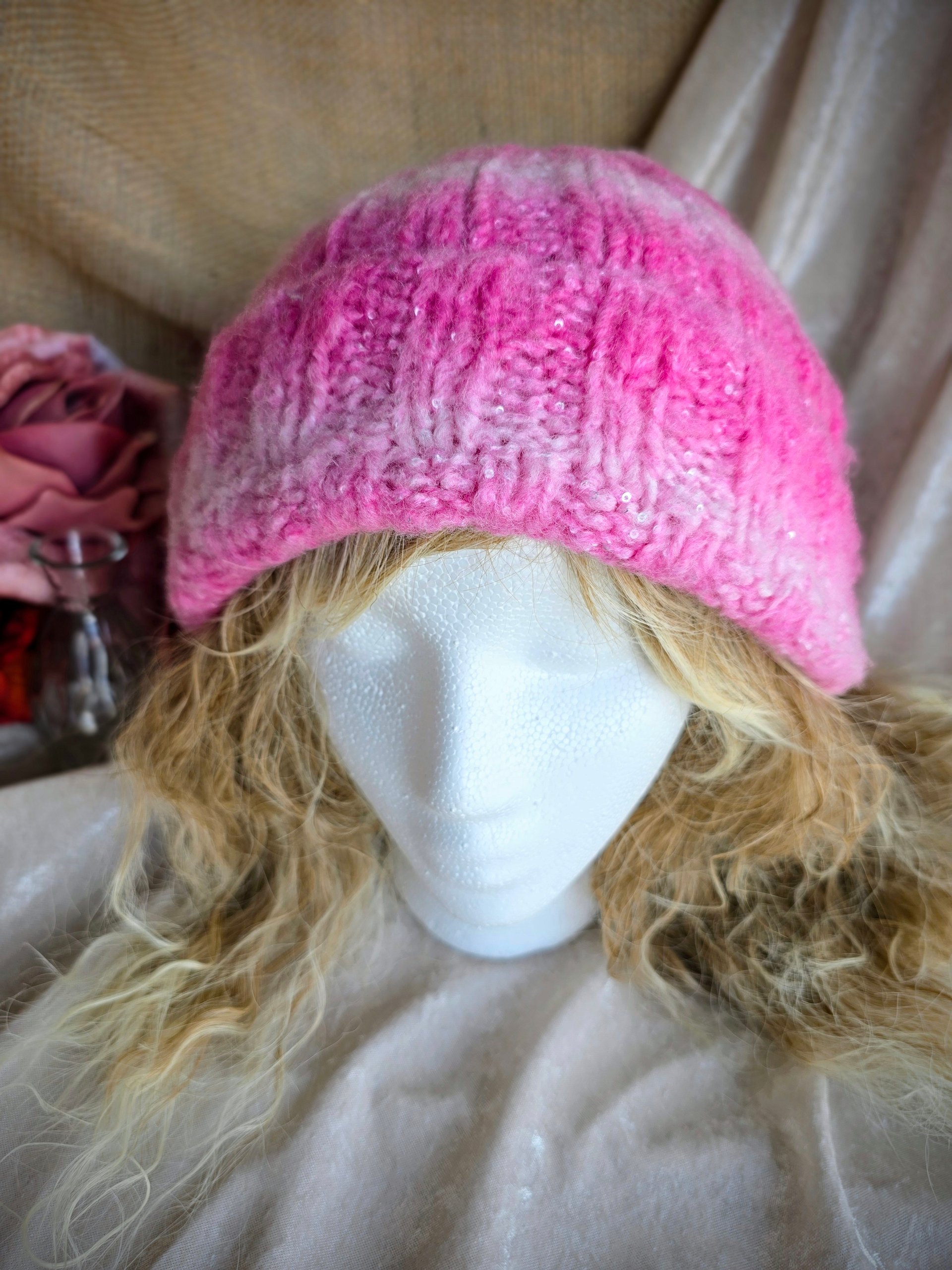 Soft Textured Knit Slouchy Beanie product image (4)