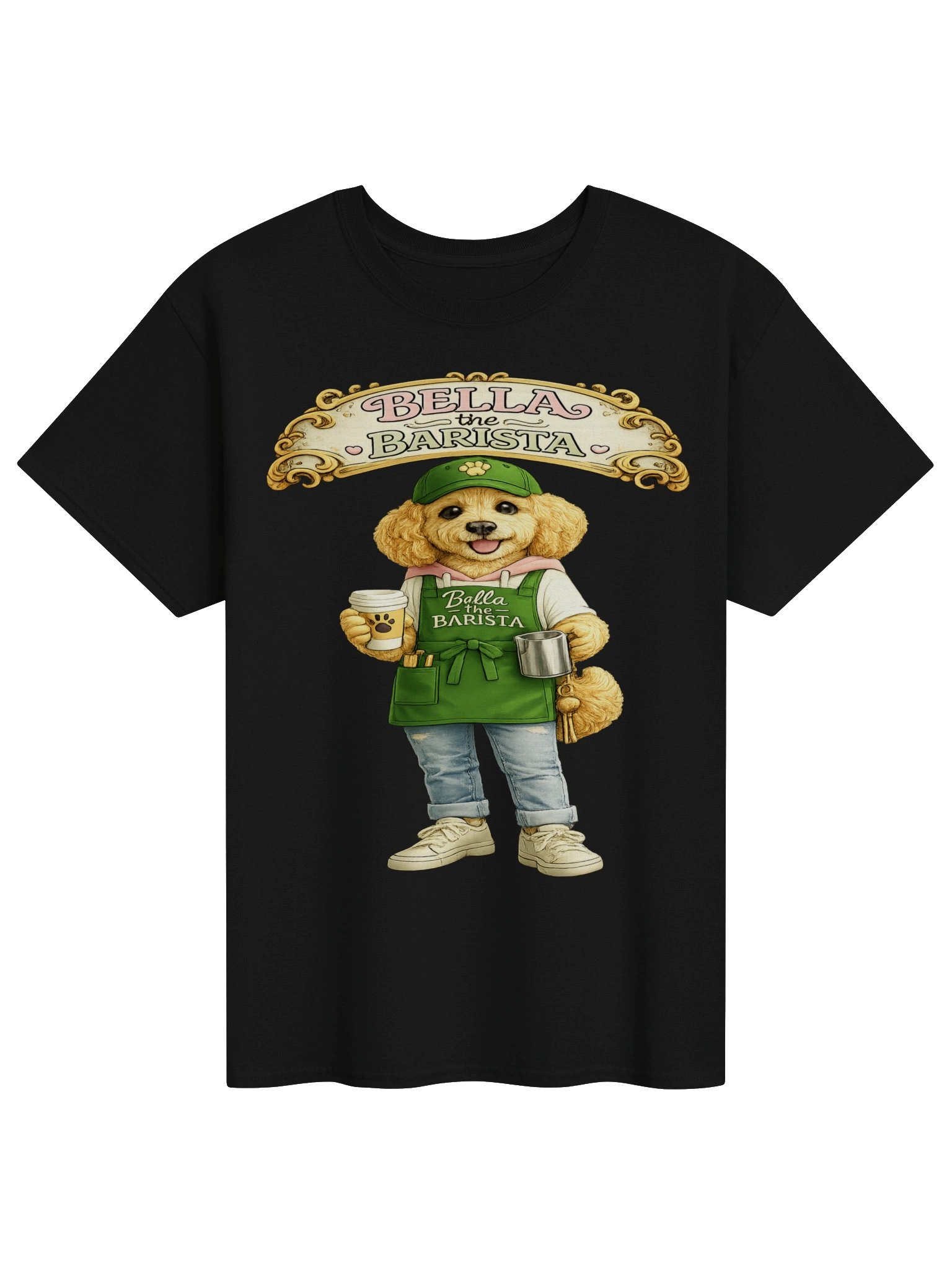 Bella the Barista Dog Adult Tee product image (1)