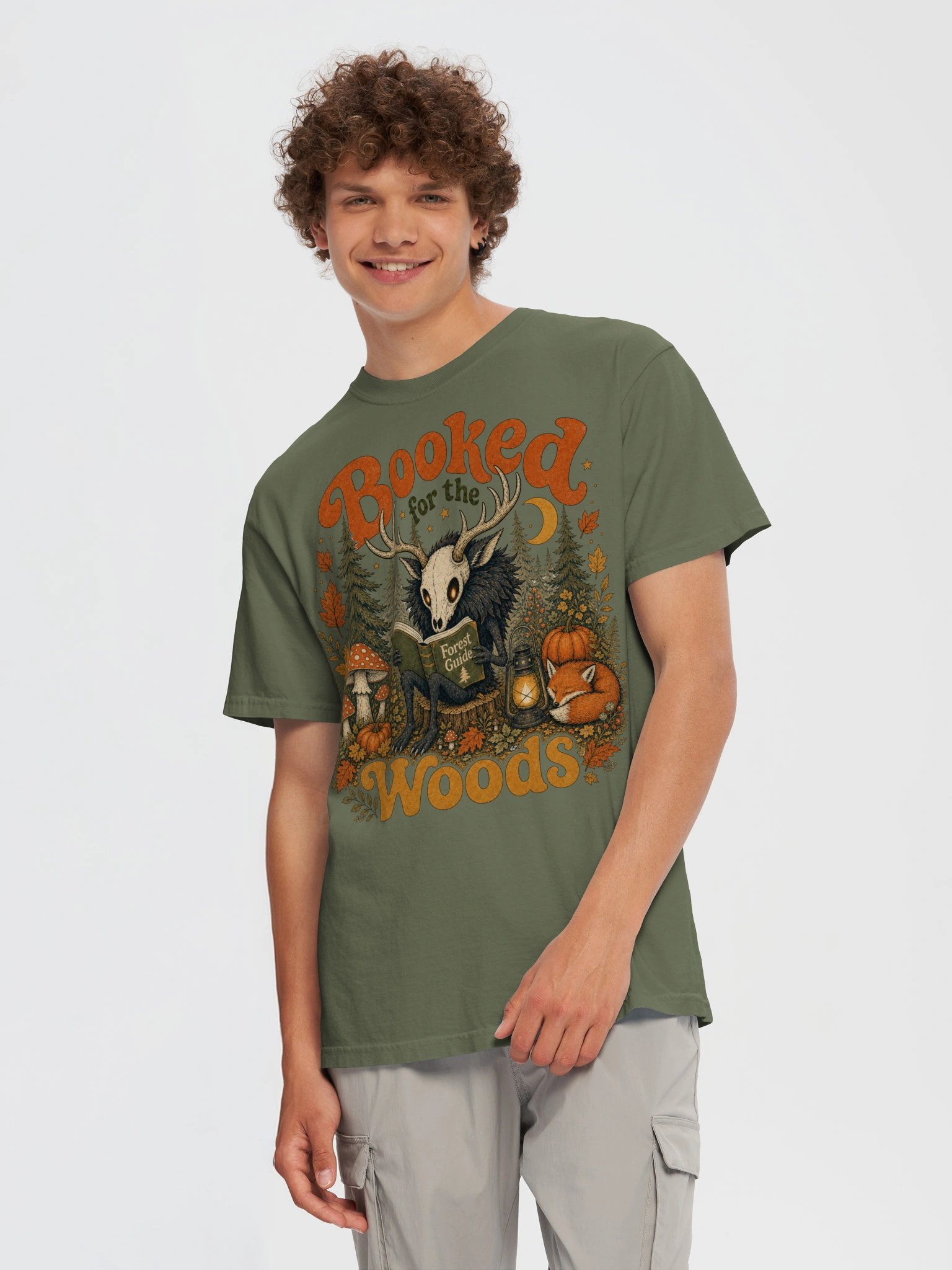 Booked for the Woods Halloween Tee product image (95)