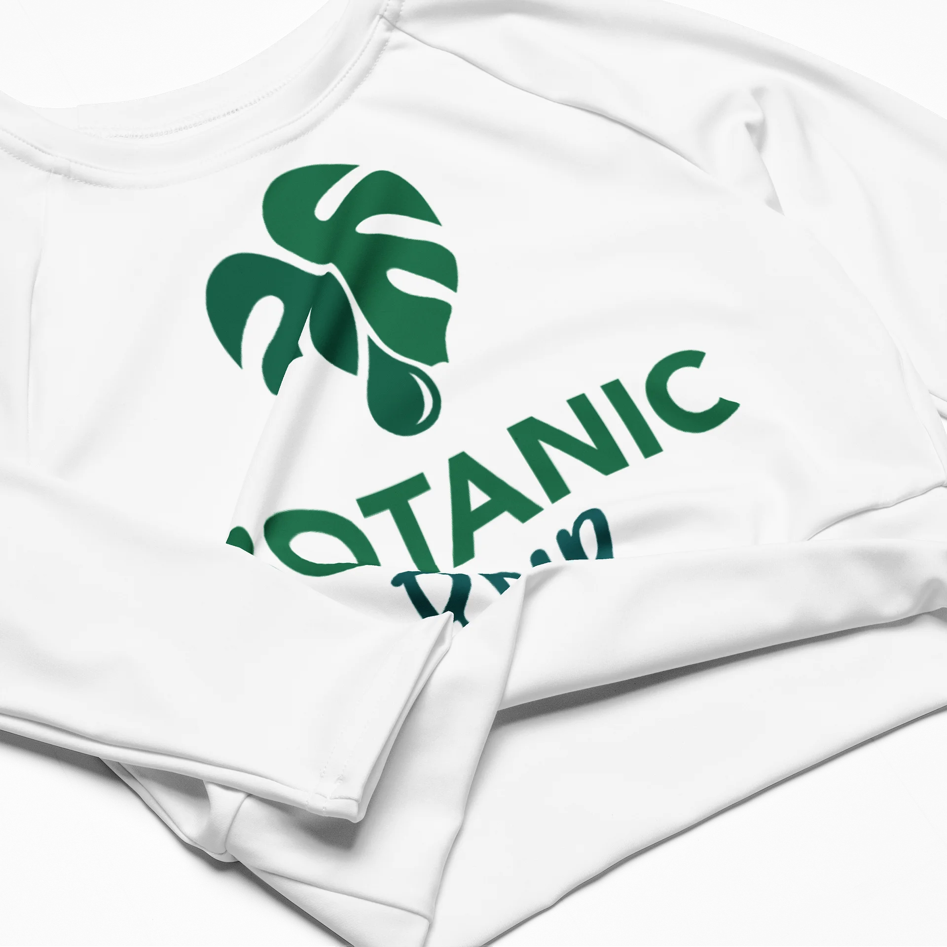 Botanic Drip Long Sleeve Crop Top product image (4)