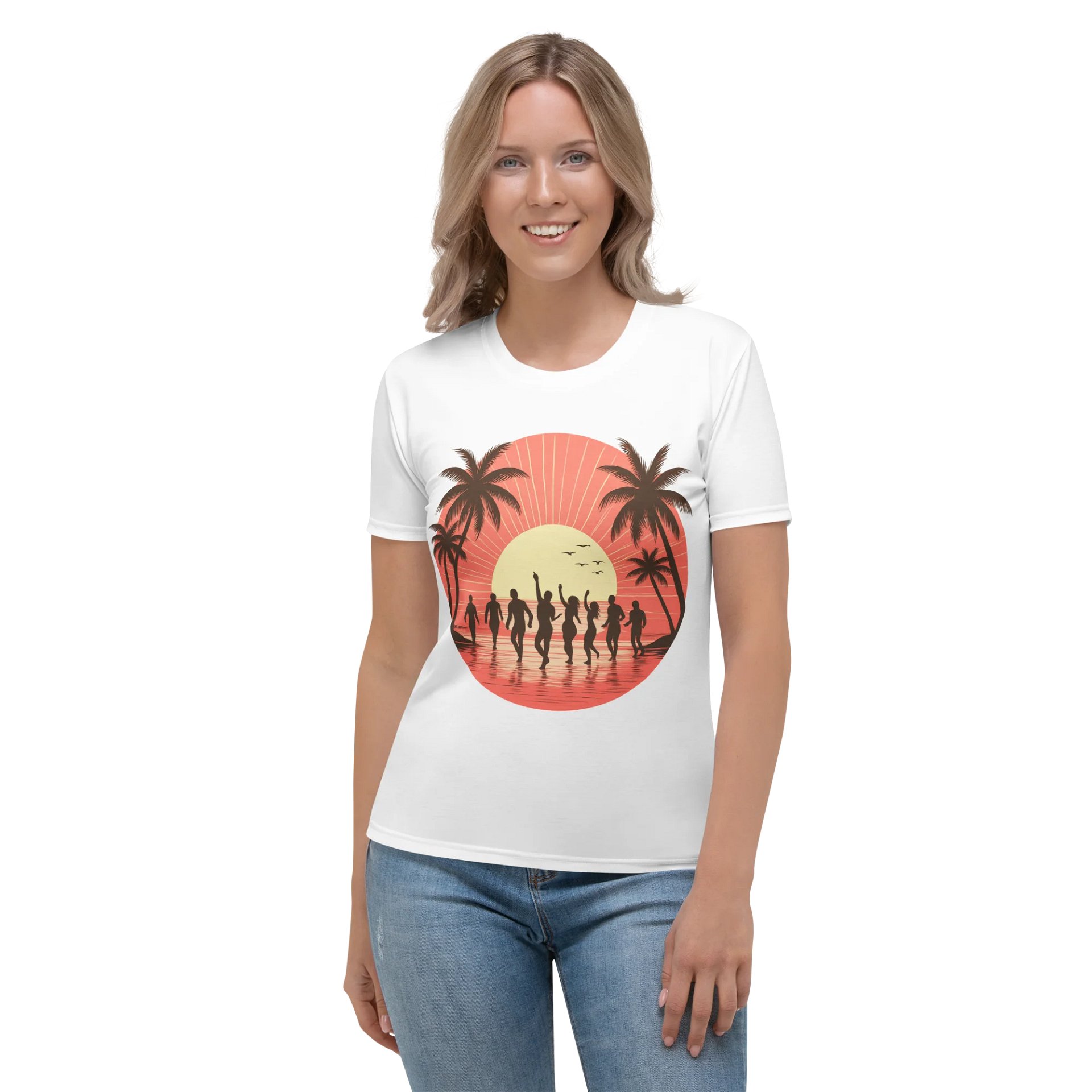 Tropical Dance Club – Retro Sunset Tee product image (1)