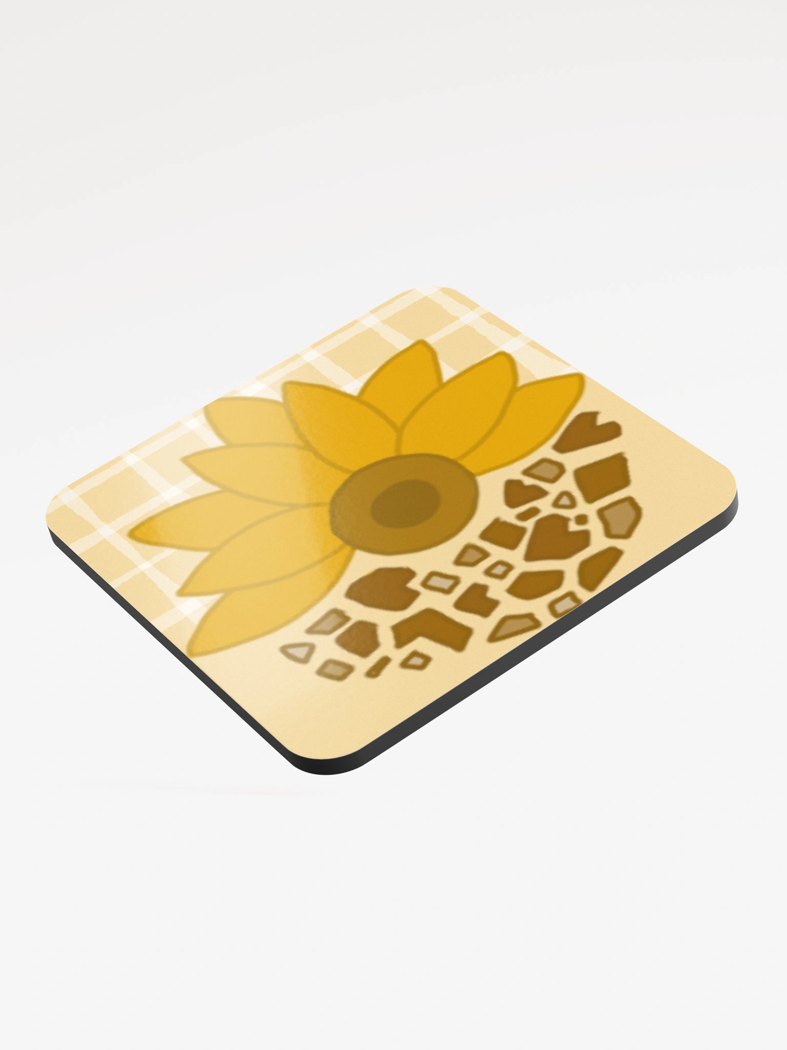 Sunflower Glossed Cork Coaster product image (3)