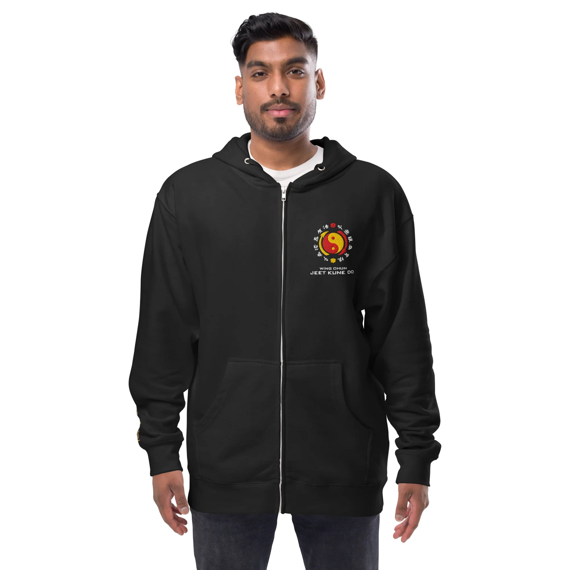 Sifu Nate Wing Chun & Jeet Kune Do Embroidered Zip Hoodie product image (3)