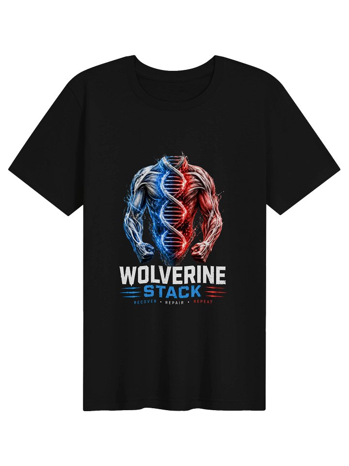 Wolverine Stack T-Shirt – BPC-157 & TB-500 Peptide Shirt product image (1)