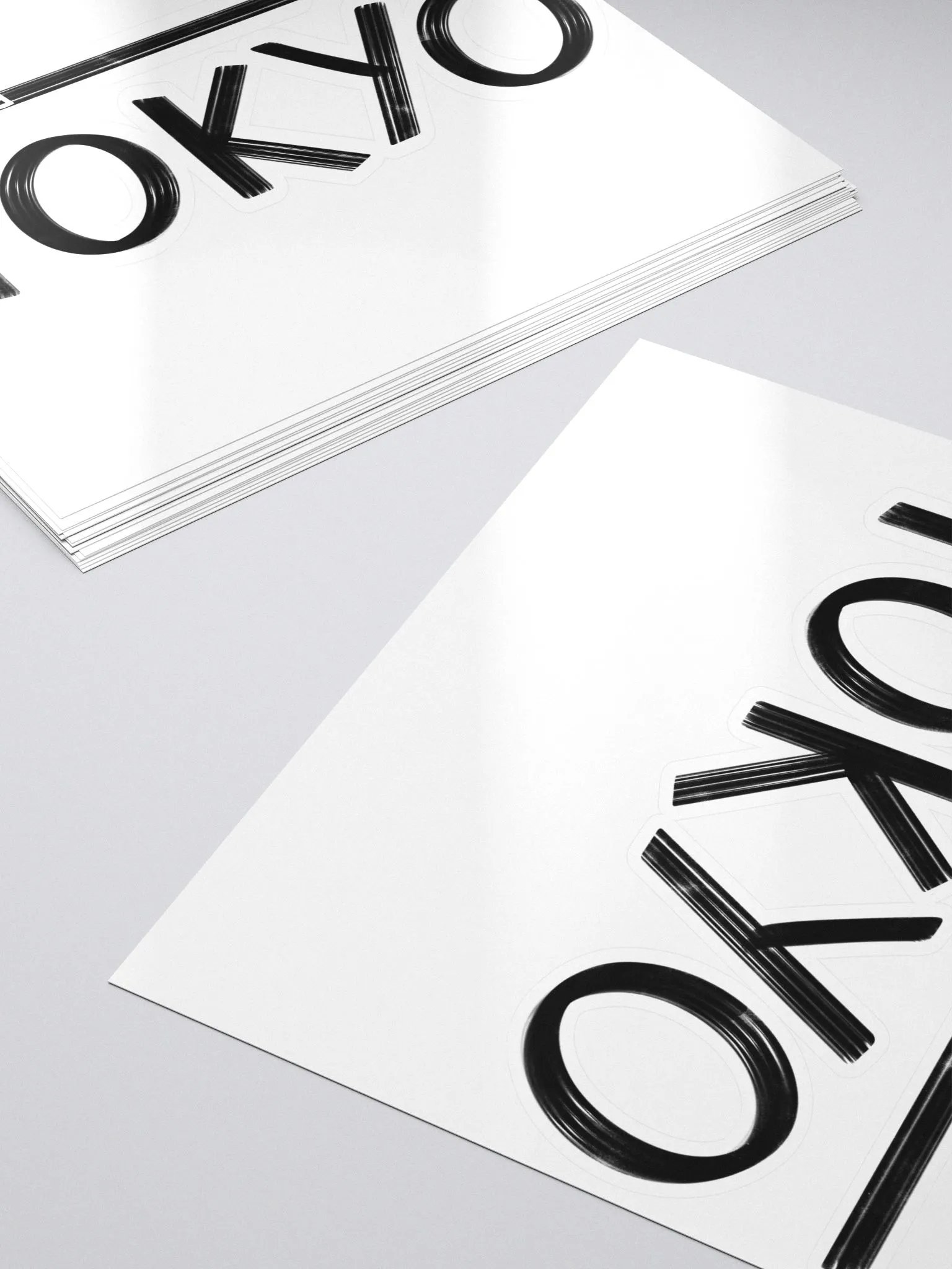 Tokyo Upside Down (Black Text) Sticker product image (5)