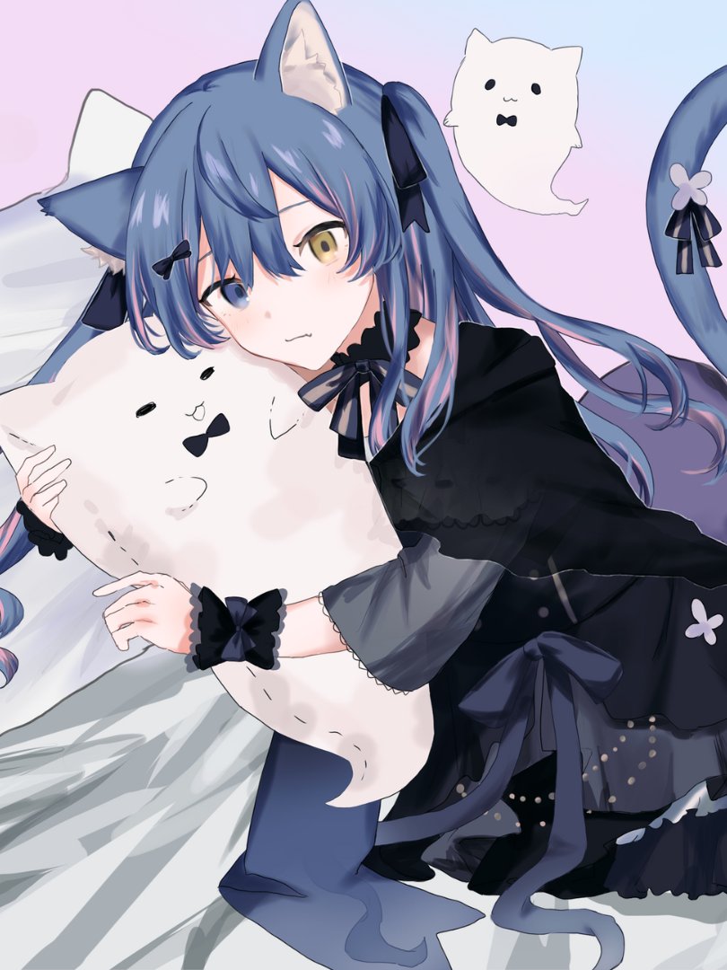 Neko Sleep Digital Wallpaper product image (1)