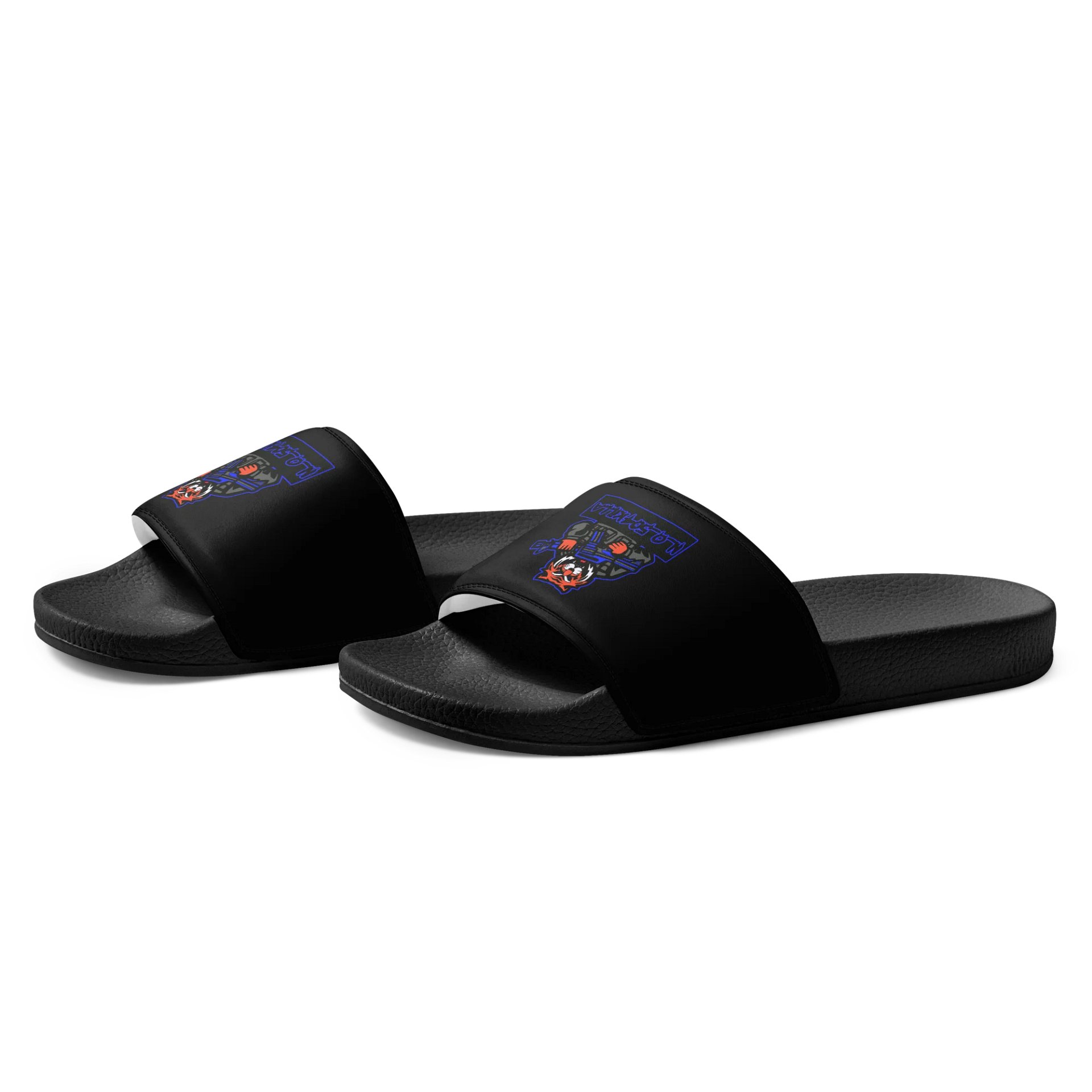 All Black Gang Slides product image (1)