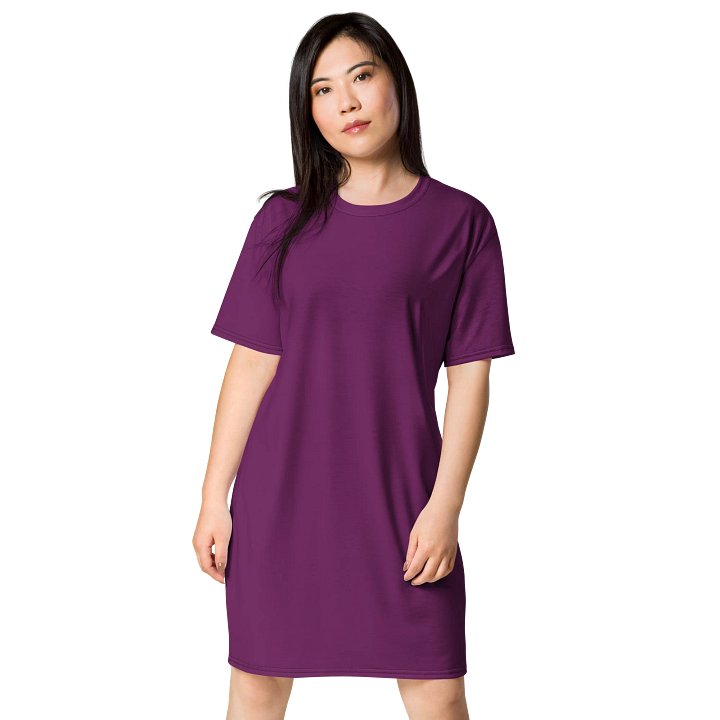 Oversized T-Shirt Dress - Regal Palatinate Purple, Sizes 2XS-6XL product image (1)
