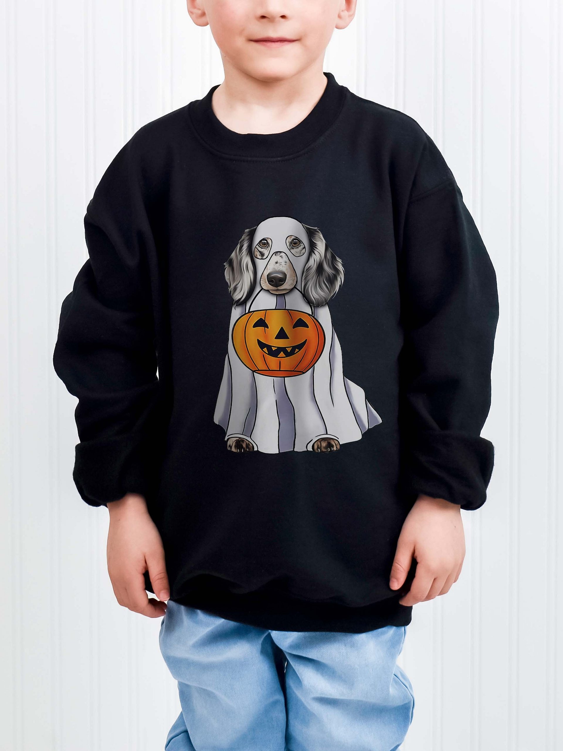 Halloween Dachshund(Dapple) Youth Sweatshirt product image (1)