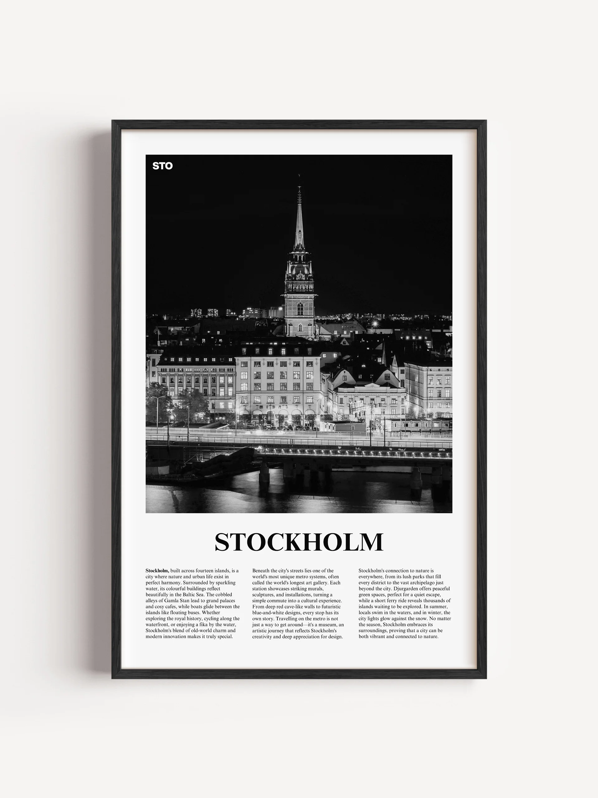 Stockholm 03 Newspaper Poster product image (1)