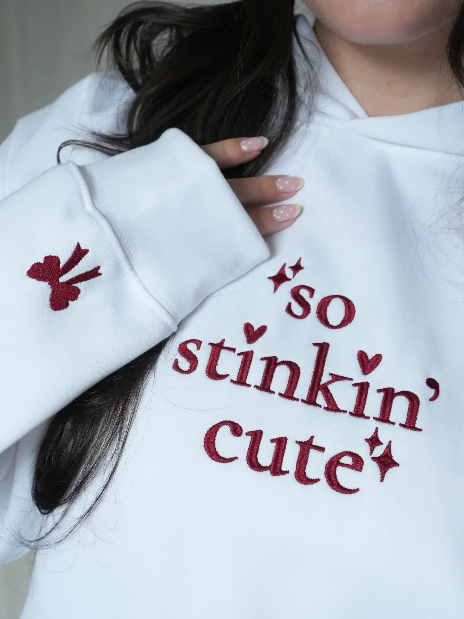 "so stinkin' cute" hoodie product image (2)