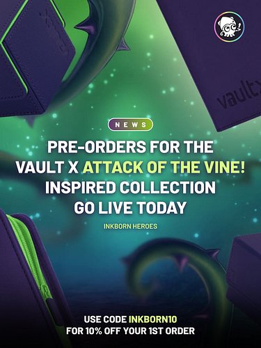 [NEWS] Vault X is launching TODAY a new Disney Lorcana TCG inspired binders and deckboxes for Attack of the Vine!

Today, Jul...