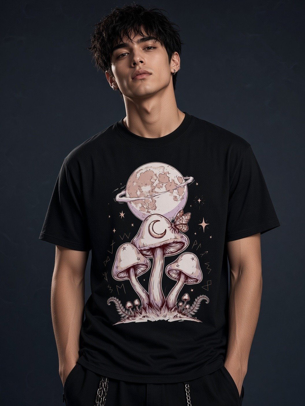 The Astral Fungi // Cosmic Mycelium Heavyweight Tee product image (2)