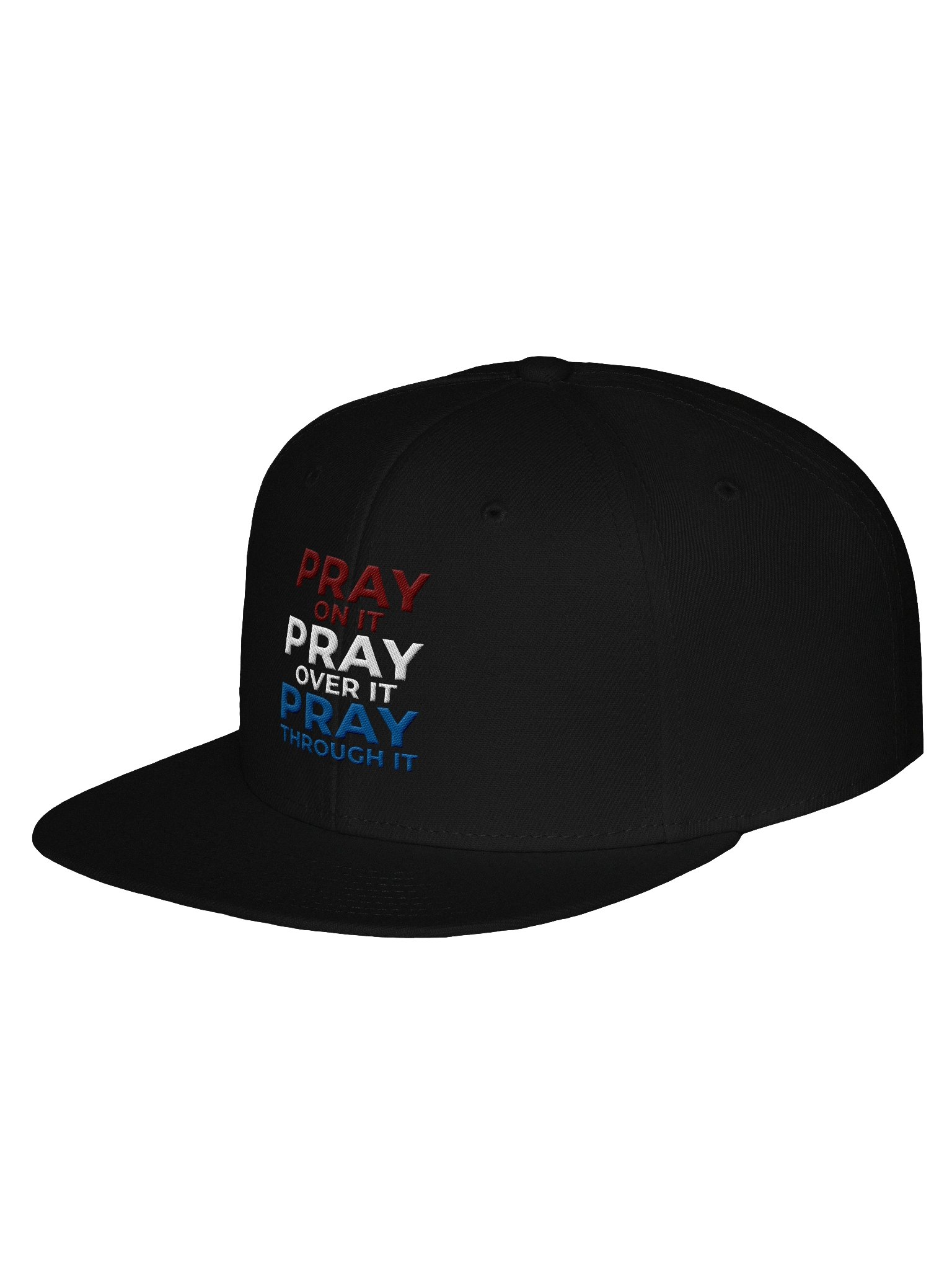 PRAY IT Hat - Embroidered Christian Trucker Snapback | Eternal Edge Apparel | Logo Embroderied on Right Premium Side | Religious Wear product image (20)