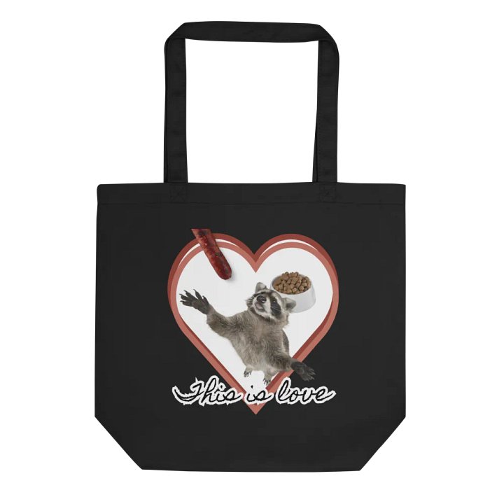 Tote Bag - This Is Love Raccoon product image (3)