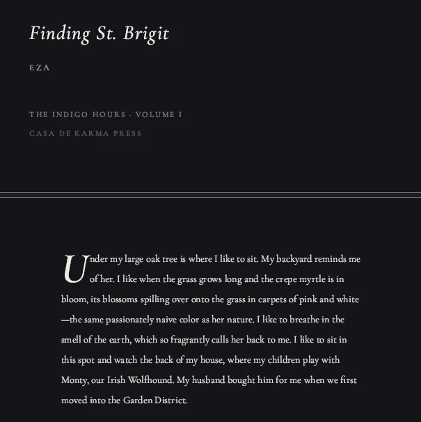 Finding St. Brigit — The Indigo Hours Vol. I product image (2)