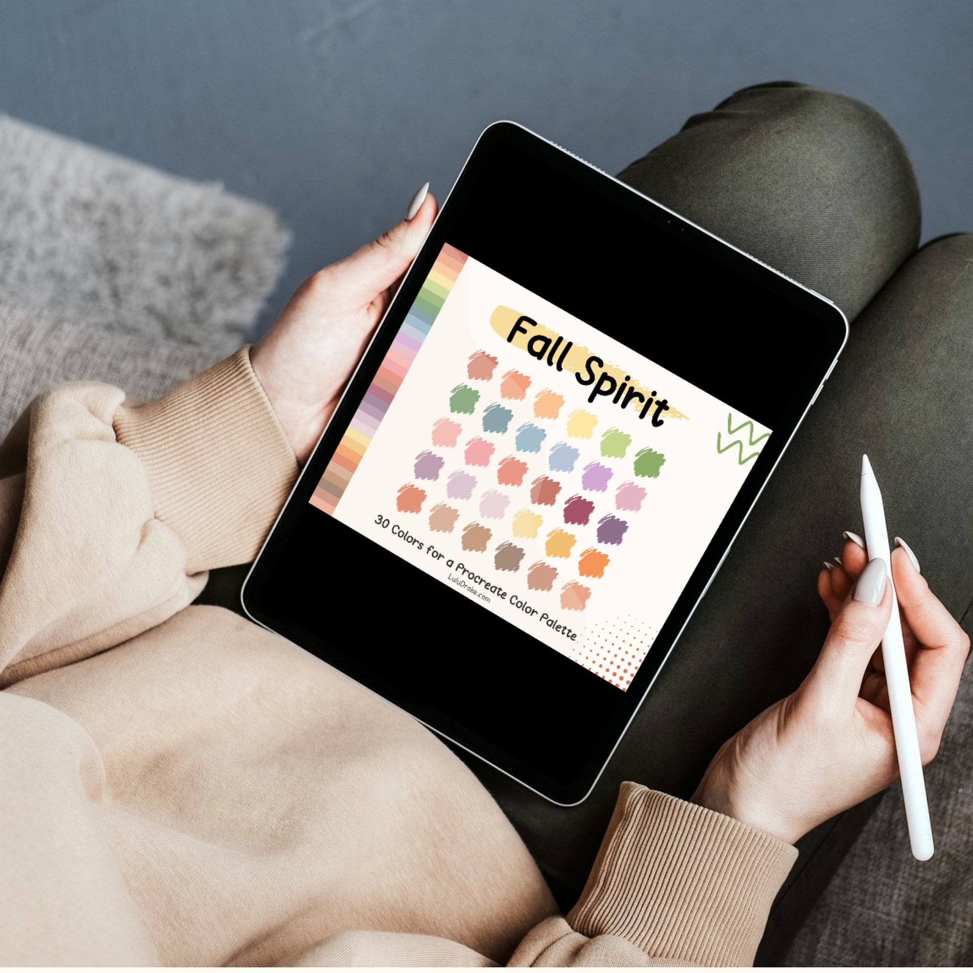 Fall Spirit Procreate Color Palette with HEX Codes ★ DIGITAL ★ product image (3)