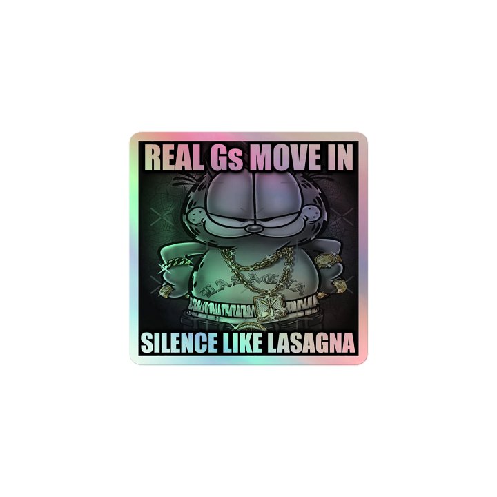 Real Gs Move In Silence Holographic Sticker product image (1)