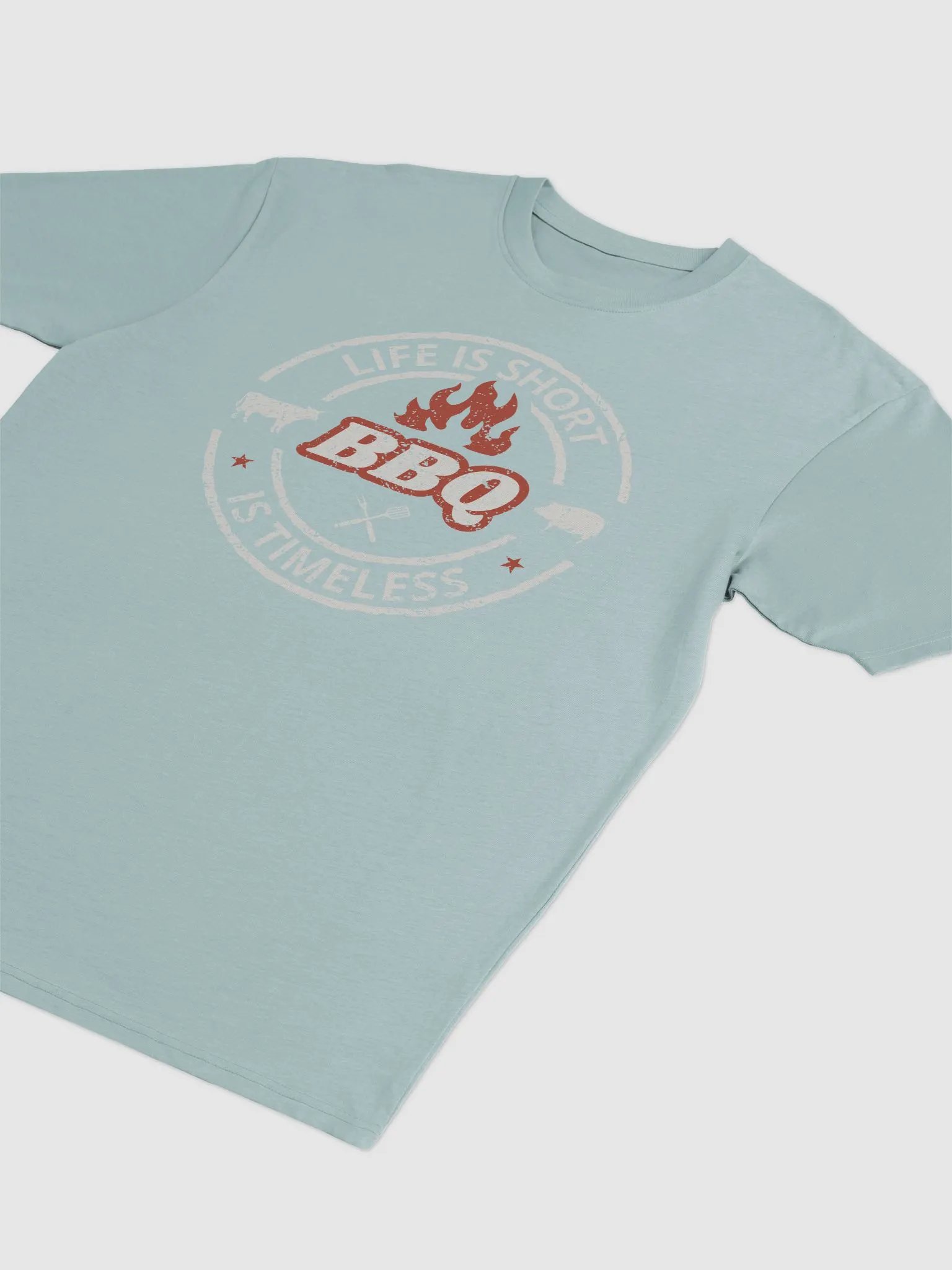 Flame-Embossed BBQ Logo Tee product image (13)