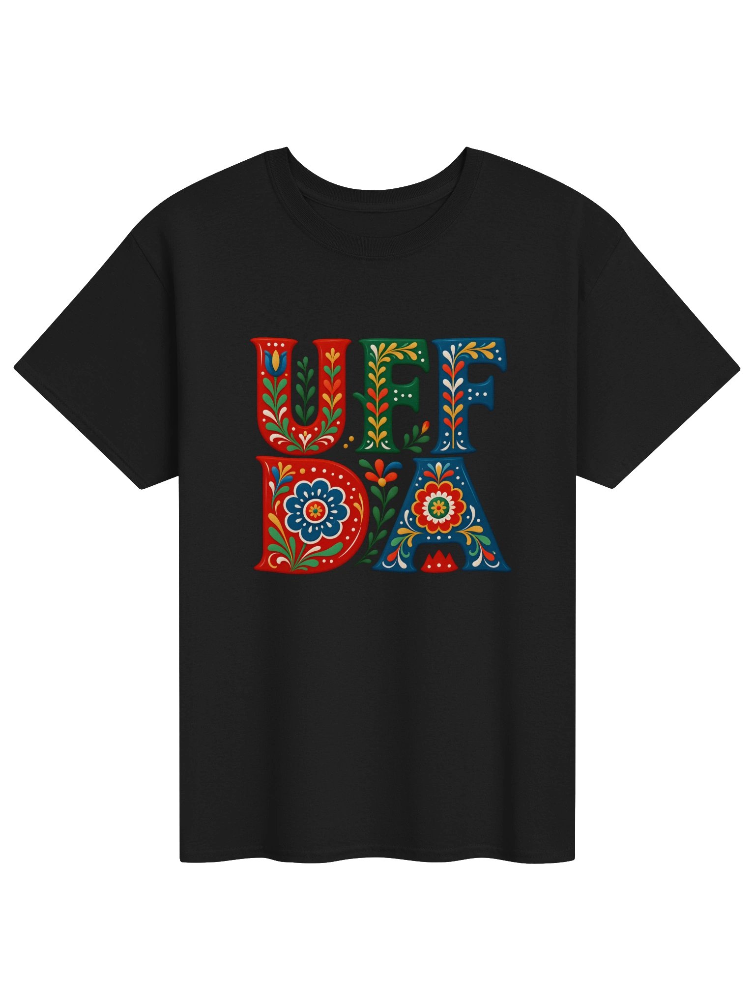 UFF DA Rosemaling Folk Art Heritage Tee product image (2)