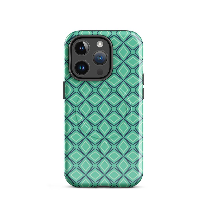 Geometric Illusion iPhone 17 Tough MagSafe Case - Shockproof Dual-Layer Geometric Protective Cover product image (2)