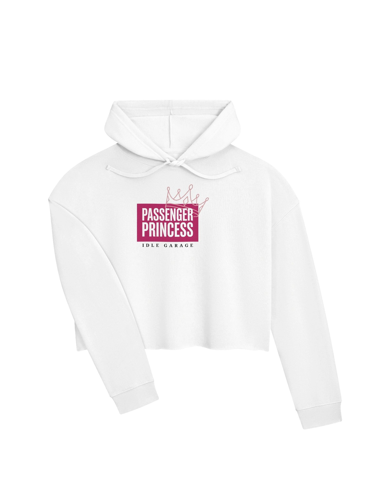 Idle Garage Passenger Princess Women's Crop Hoodie product image (12)