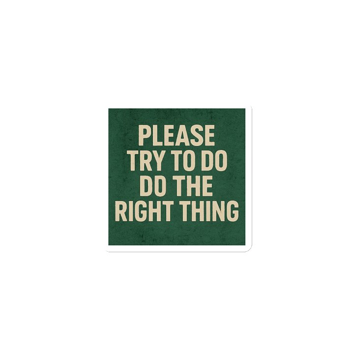 JSTV MAGNET- PLEASE TRY TO DO THE RIGHT THING product image (1)