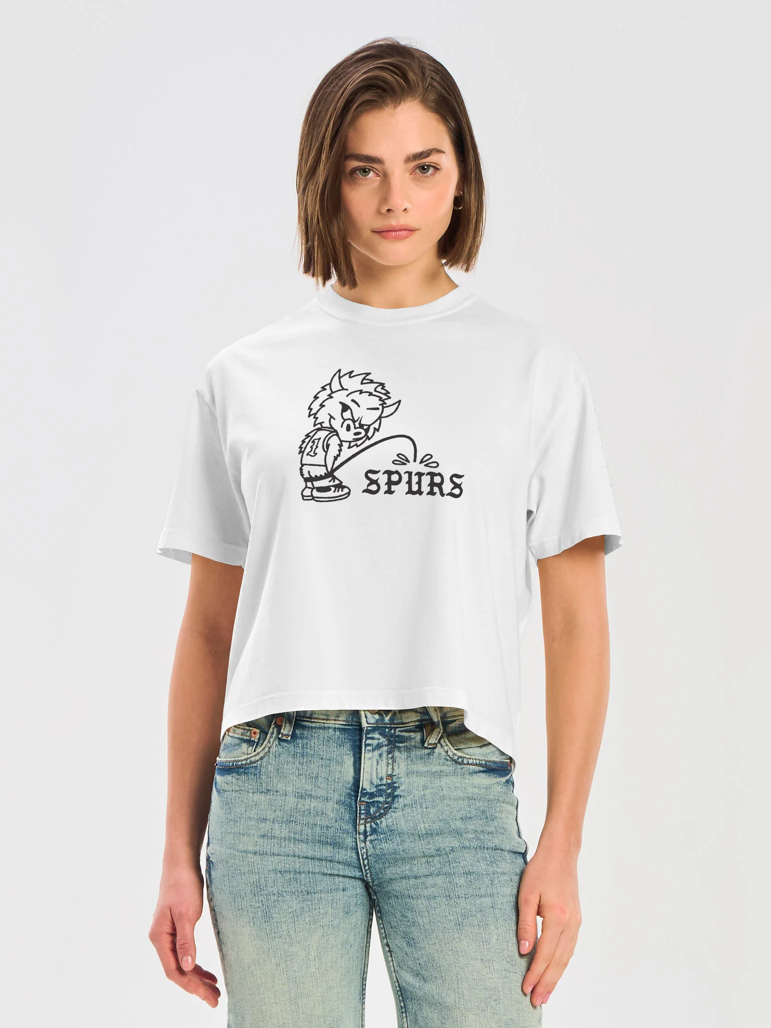 OKC vs. Spurs One Color Boxy Women's Tee product image (10)