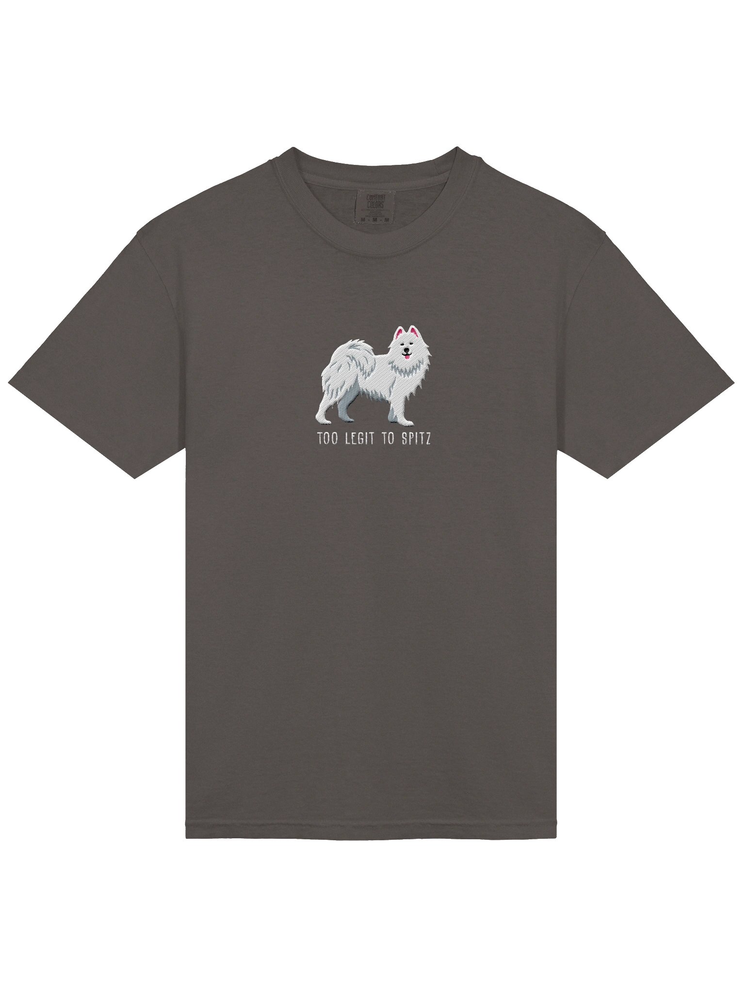 Too Legit to Spitz T-Shirt(Embroidered) of a Samoyed product image (6)
