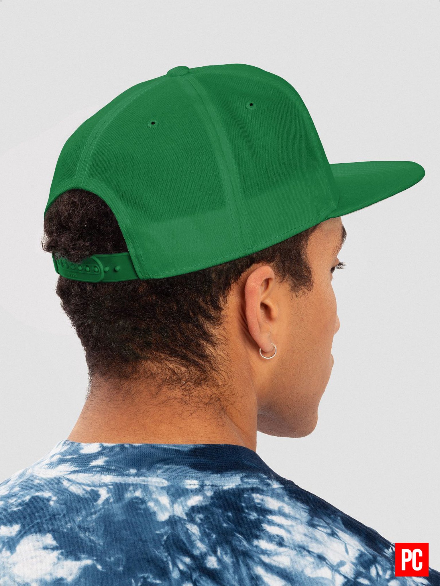 Plain Color Irish Green Wool Blend Snapback Cap product image (3)