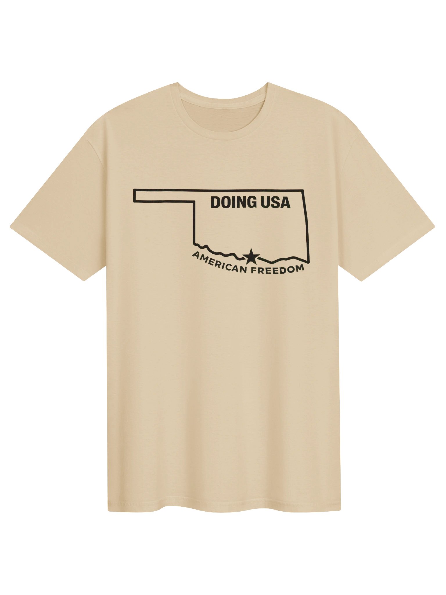 Lake Murray Oklahoma Doing USA Tee | American Freedom Gildan 64000 Softstyle Shirt product image (51)