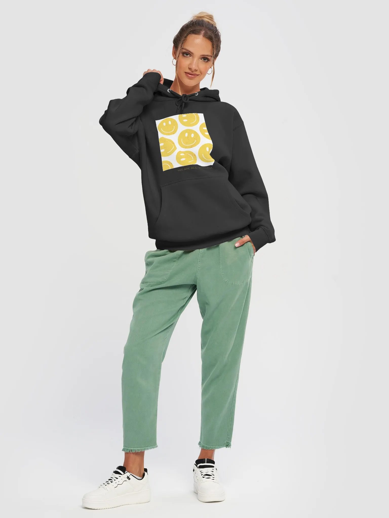 Distressed Smiley Faces Premium Hoodie product image (5)