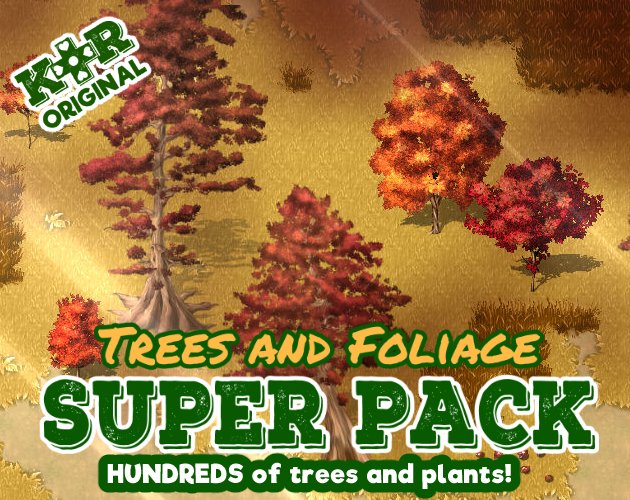 KR Trees and Foliage Super Tileset for RPGs v2! product image (1)