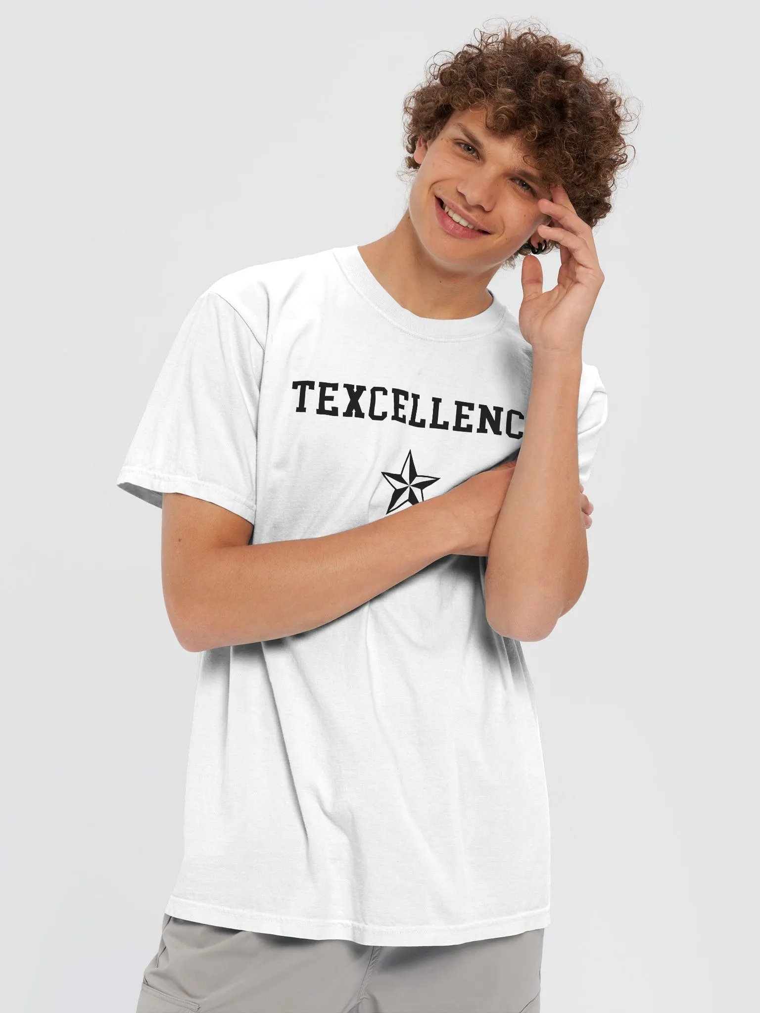 Texcellence Black Graphic T-Shirt product image (5)