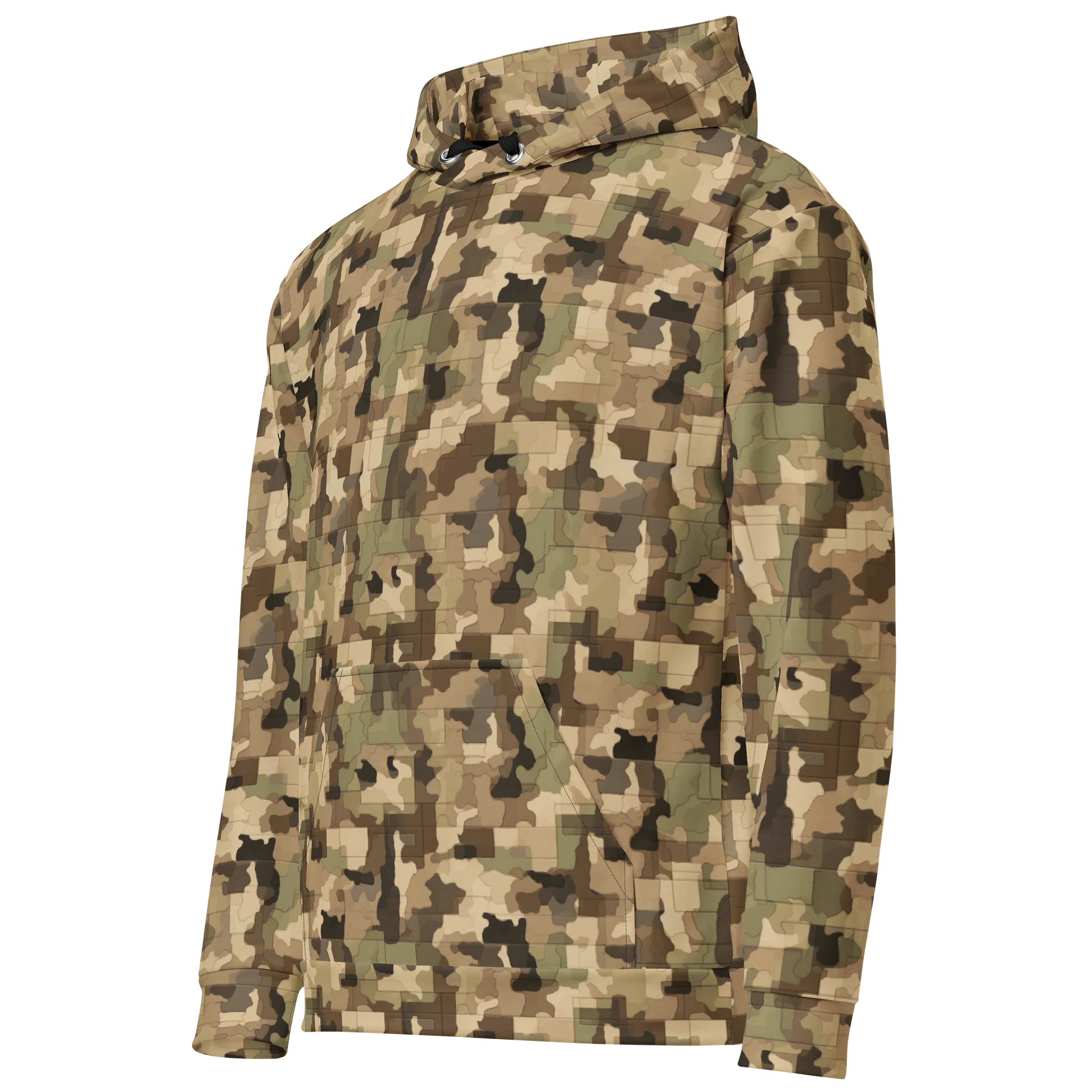 Bold Real Wood Camo Pattern Hoodie for Casual Wear product image (3)