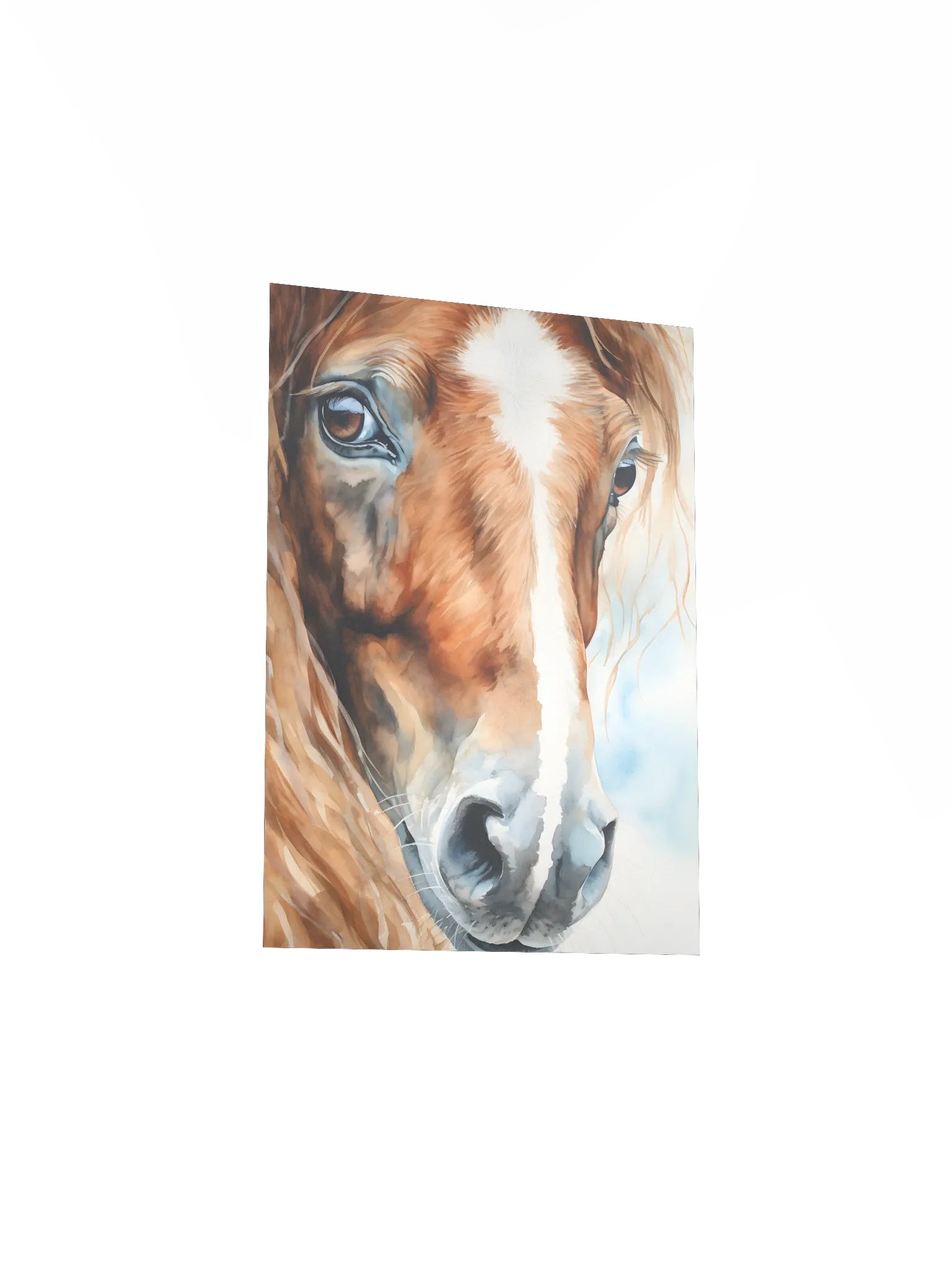Watercolor Farmhouse Horse Portrait product image (4)
