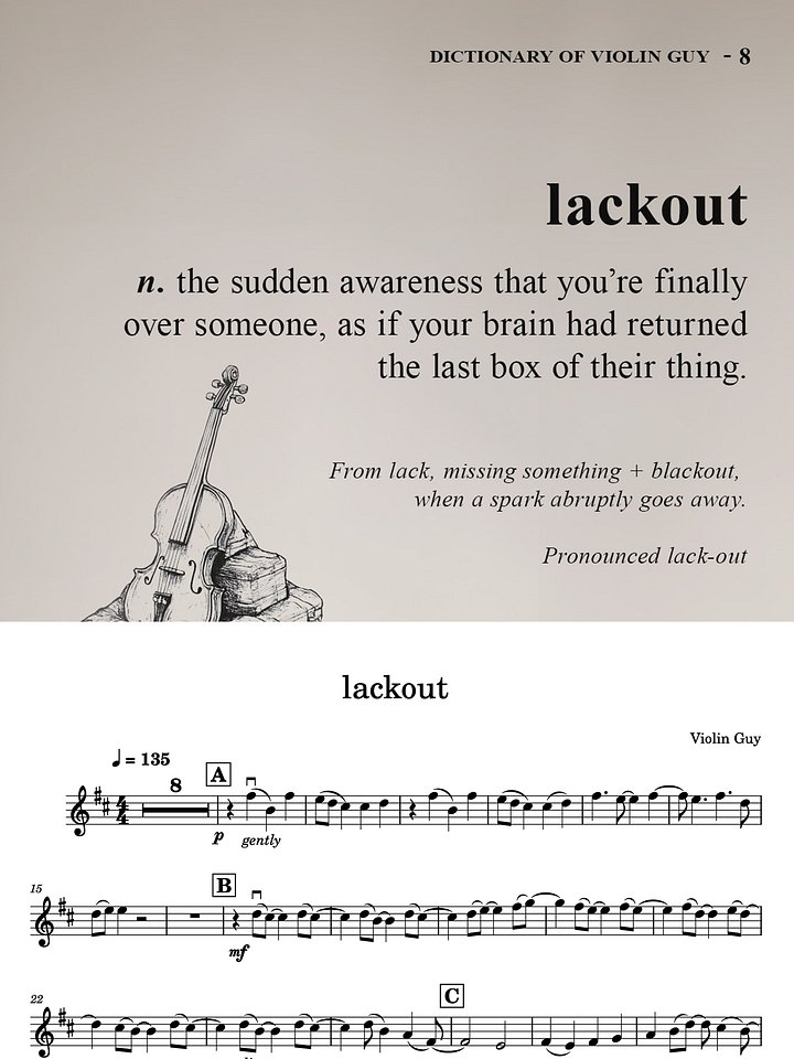 lackout - Sheet Music product image (1)