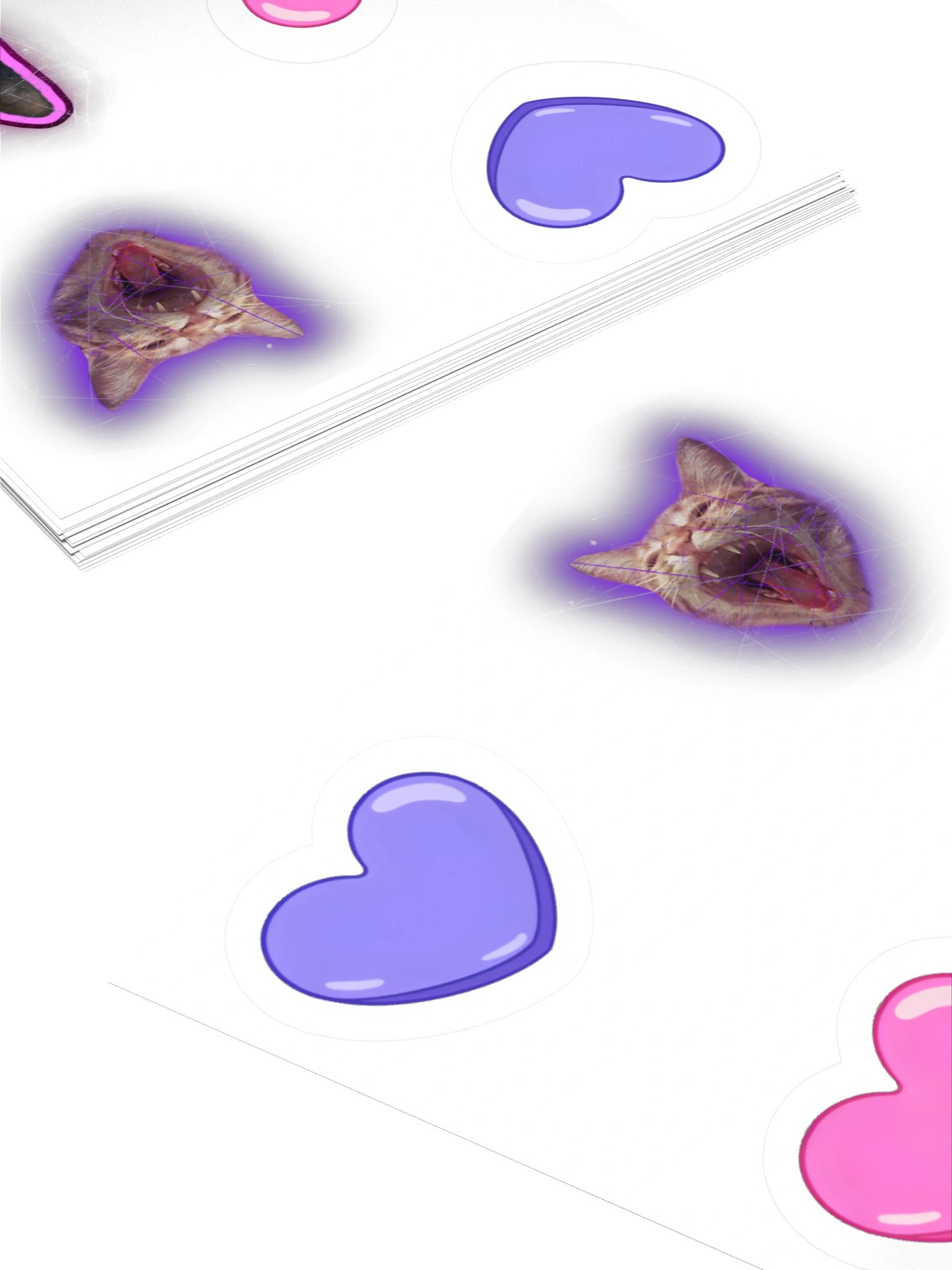 Astro and Lucipurrrrr Kiss Cut Sticker Set product image (8)